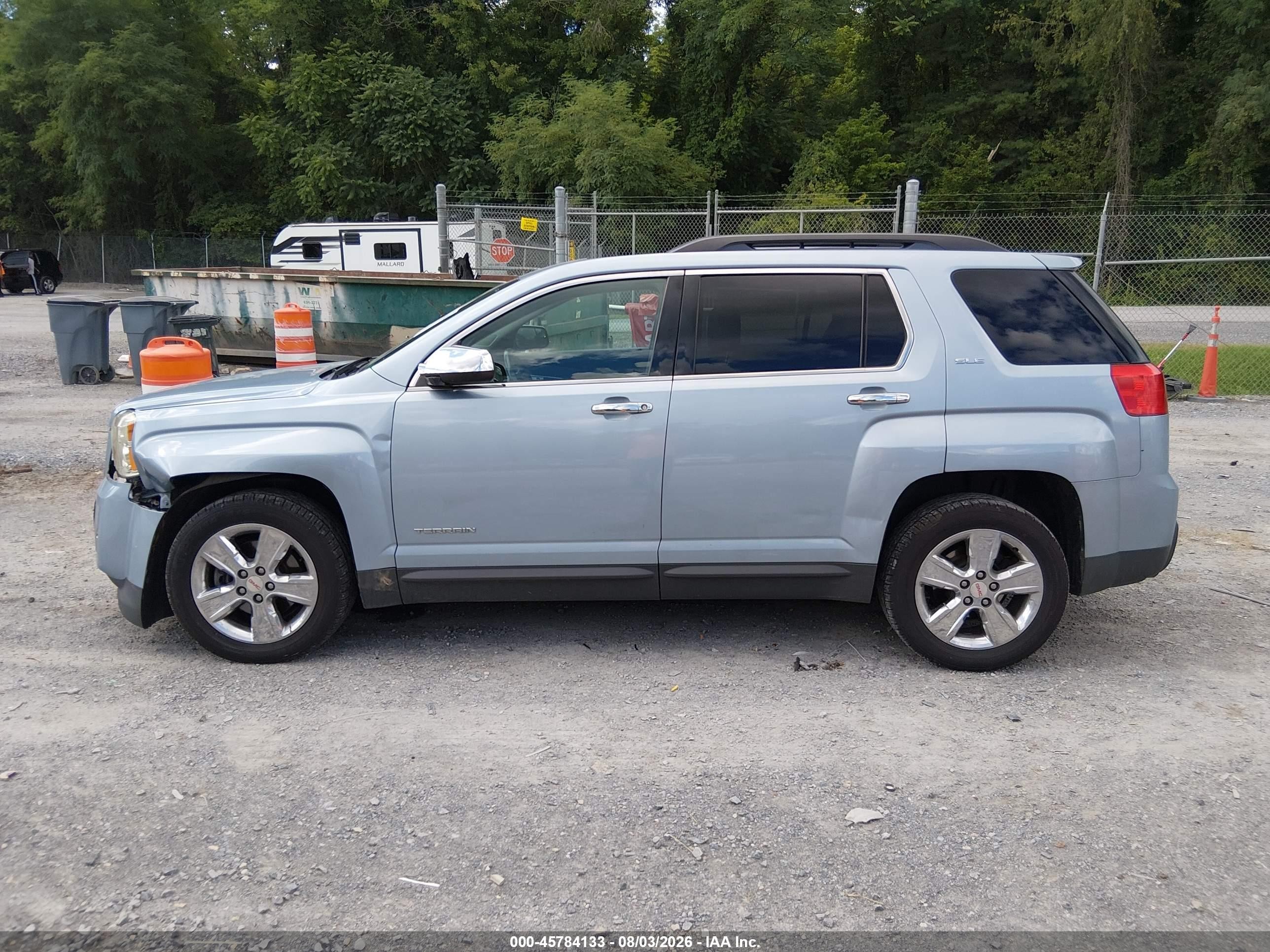 2014 Gmc Terrain Sle-2 Light Blue vin: 2GKFLWE3XE6370107