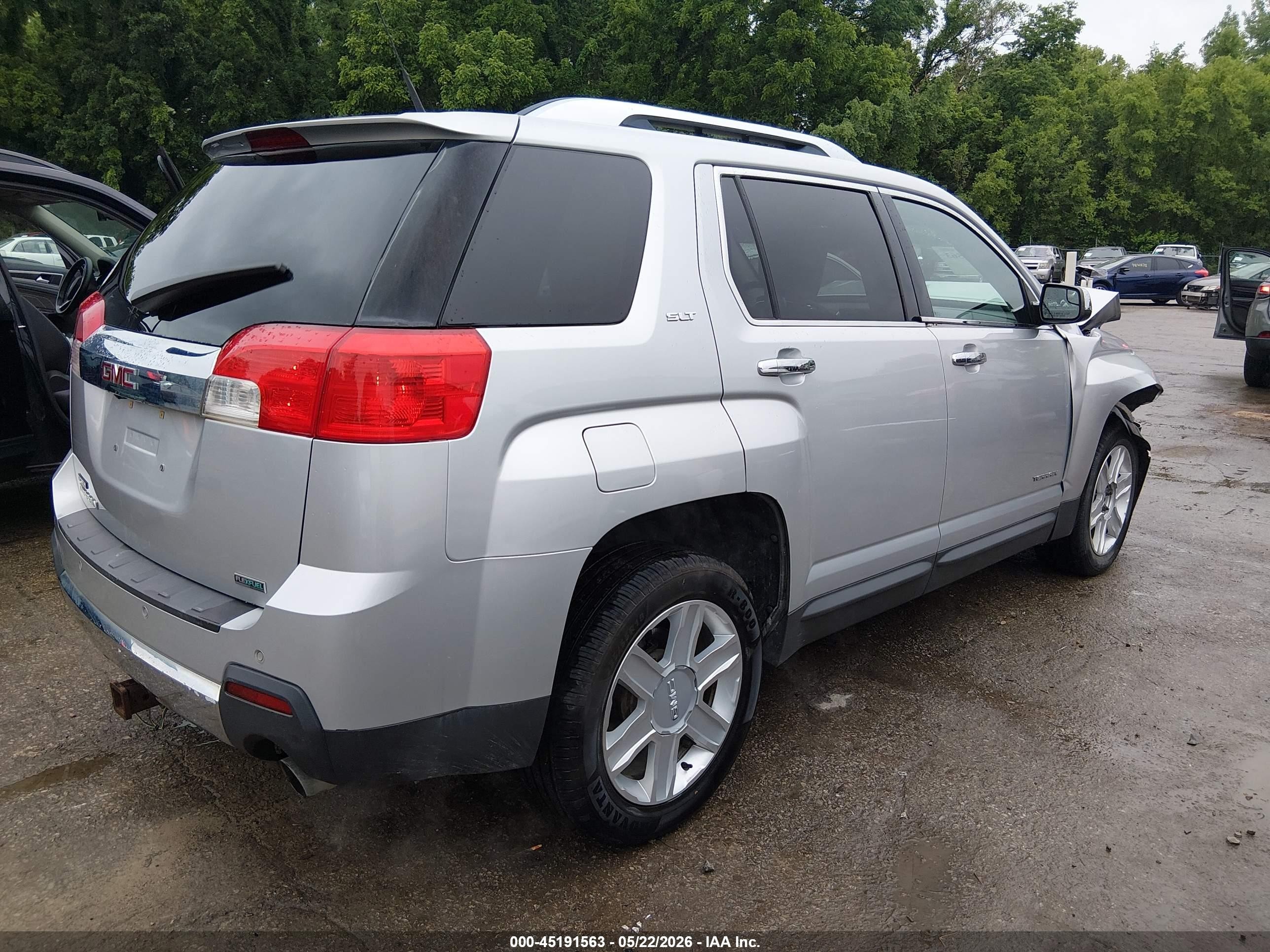 2012 Gmc Terrain Slt-2 Silver vin: 2GKFLWE50C6111009