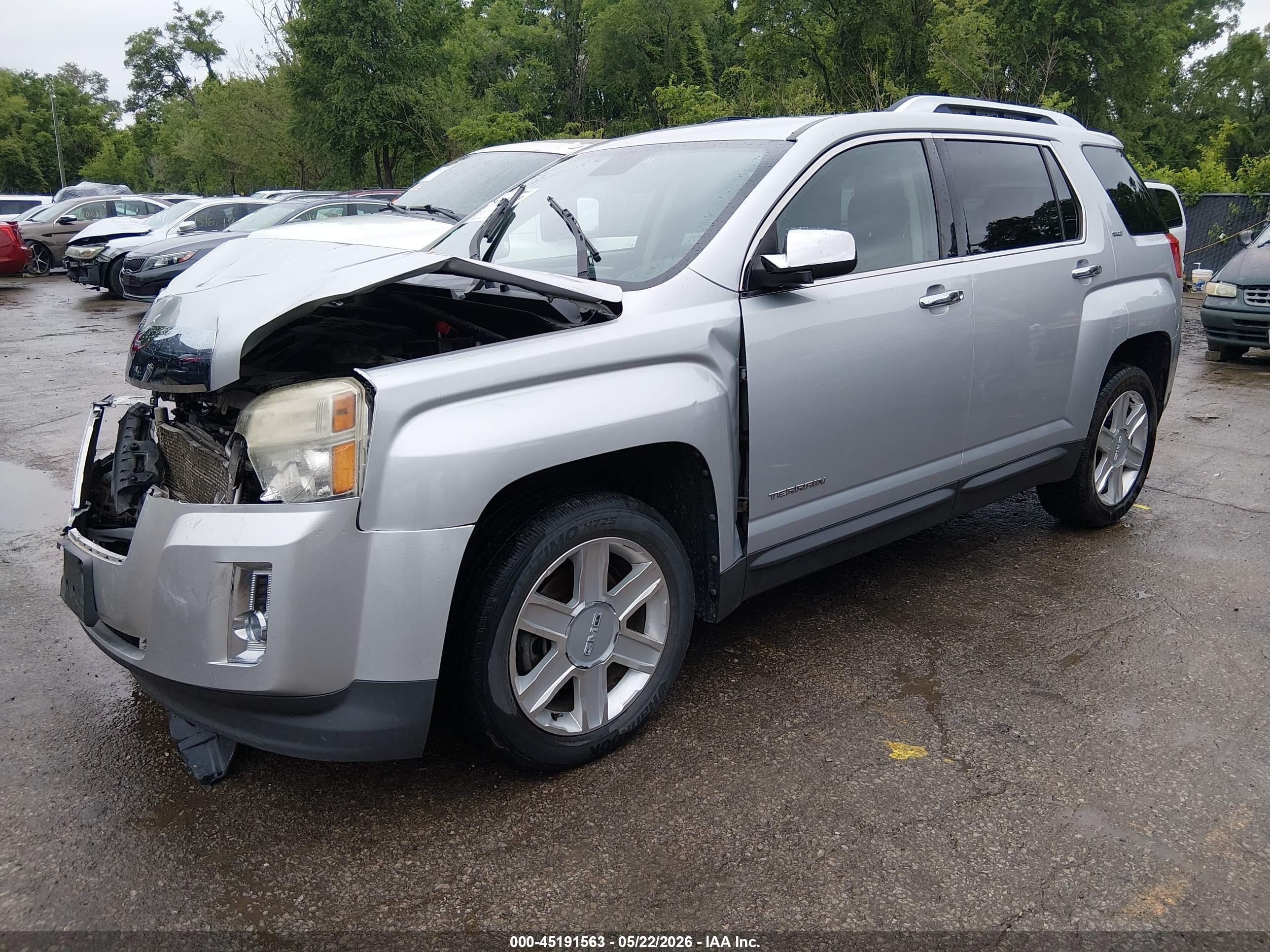 2012 Gmc Terrain Slt-2 Silver vin: 2GKFLWE50C6111009