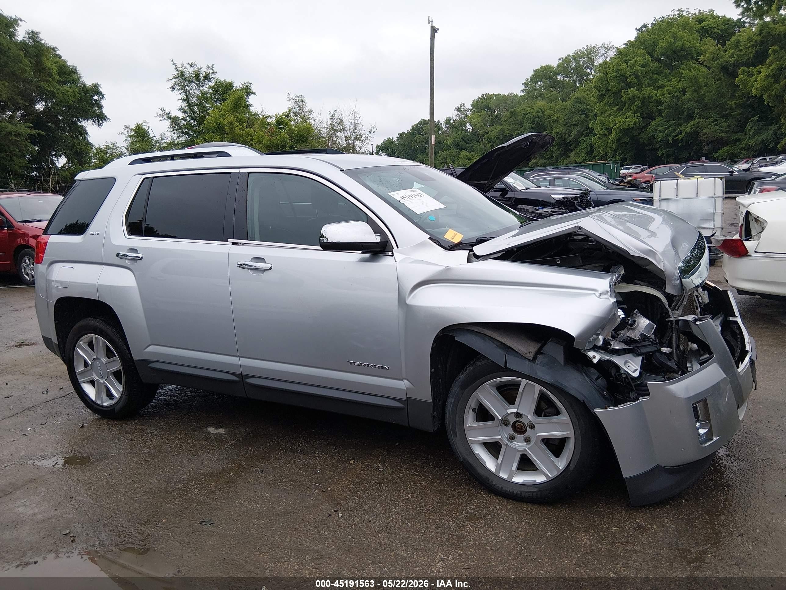 2012 Gmc Terrain Slt-2 Silver vin: 2GKFLWE50C6111009