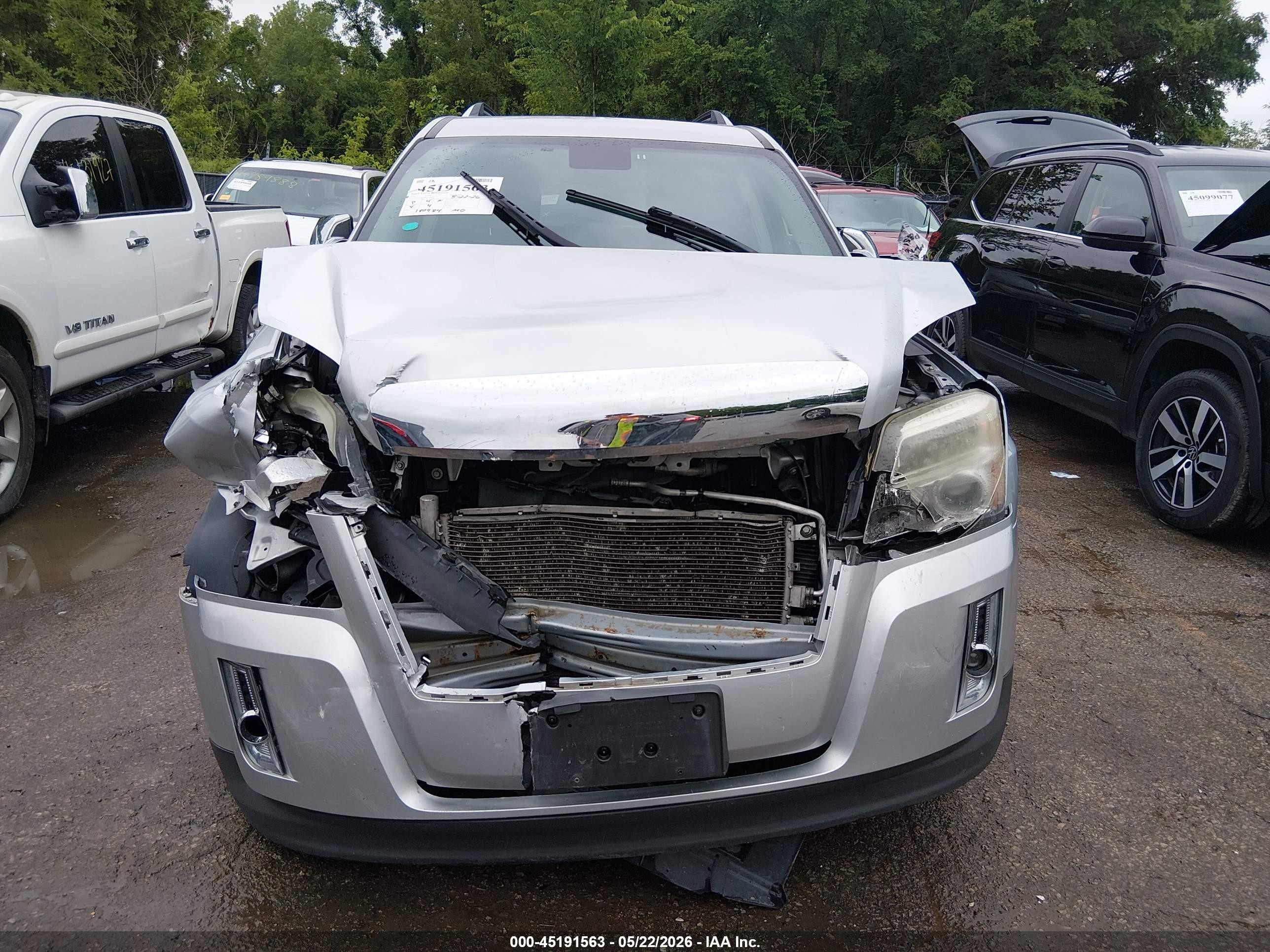 2012 Gmc Terrain Slt-2 Silver vin: 2GKFLWE50C6111009