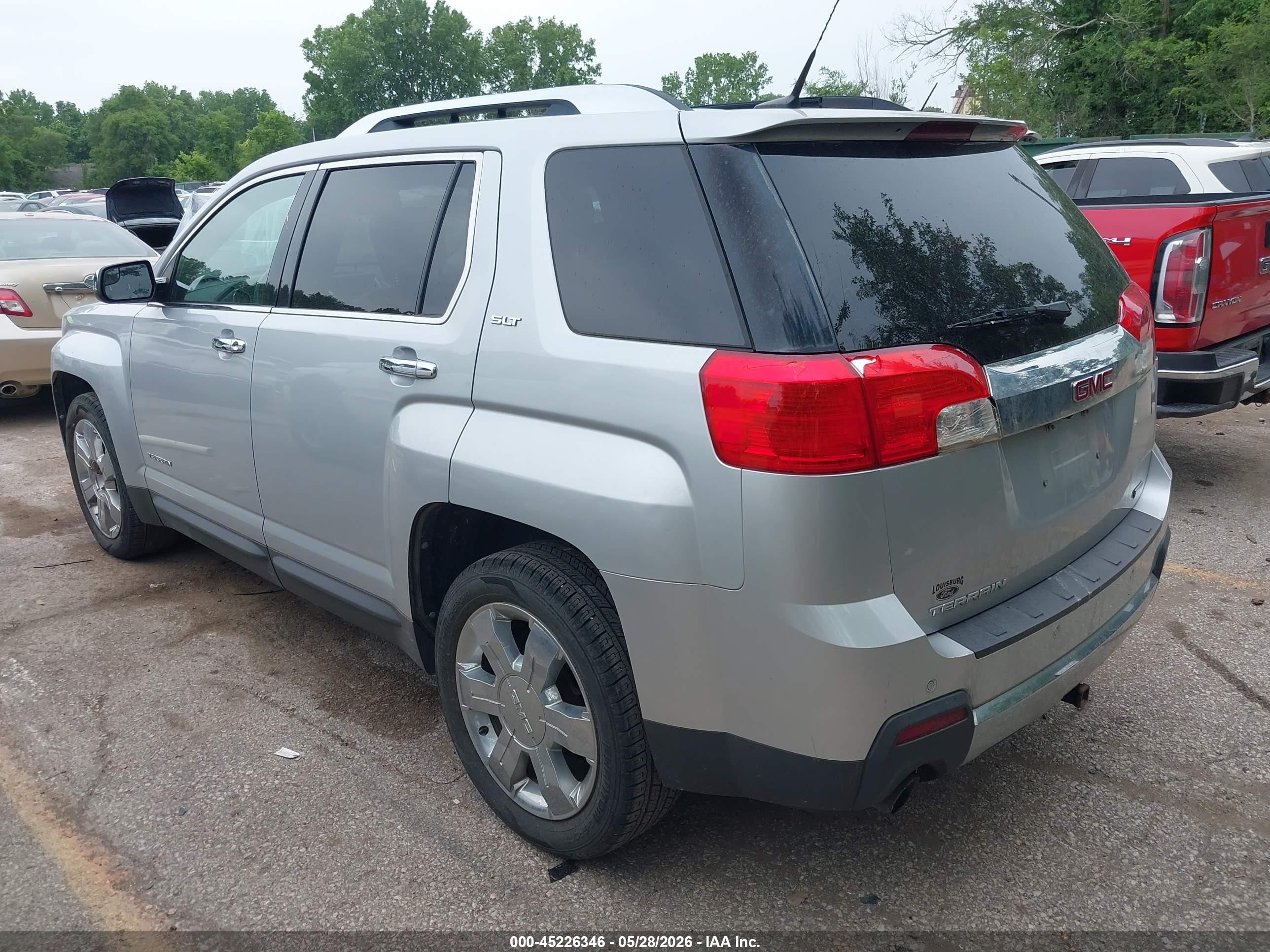 2012 Gmc Terrain Slt-2 Серебряный vin: 2GKFLWE50C6156516