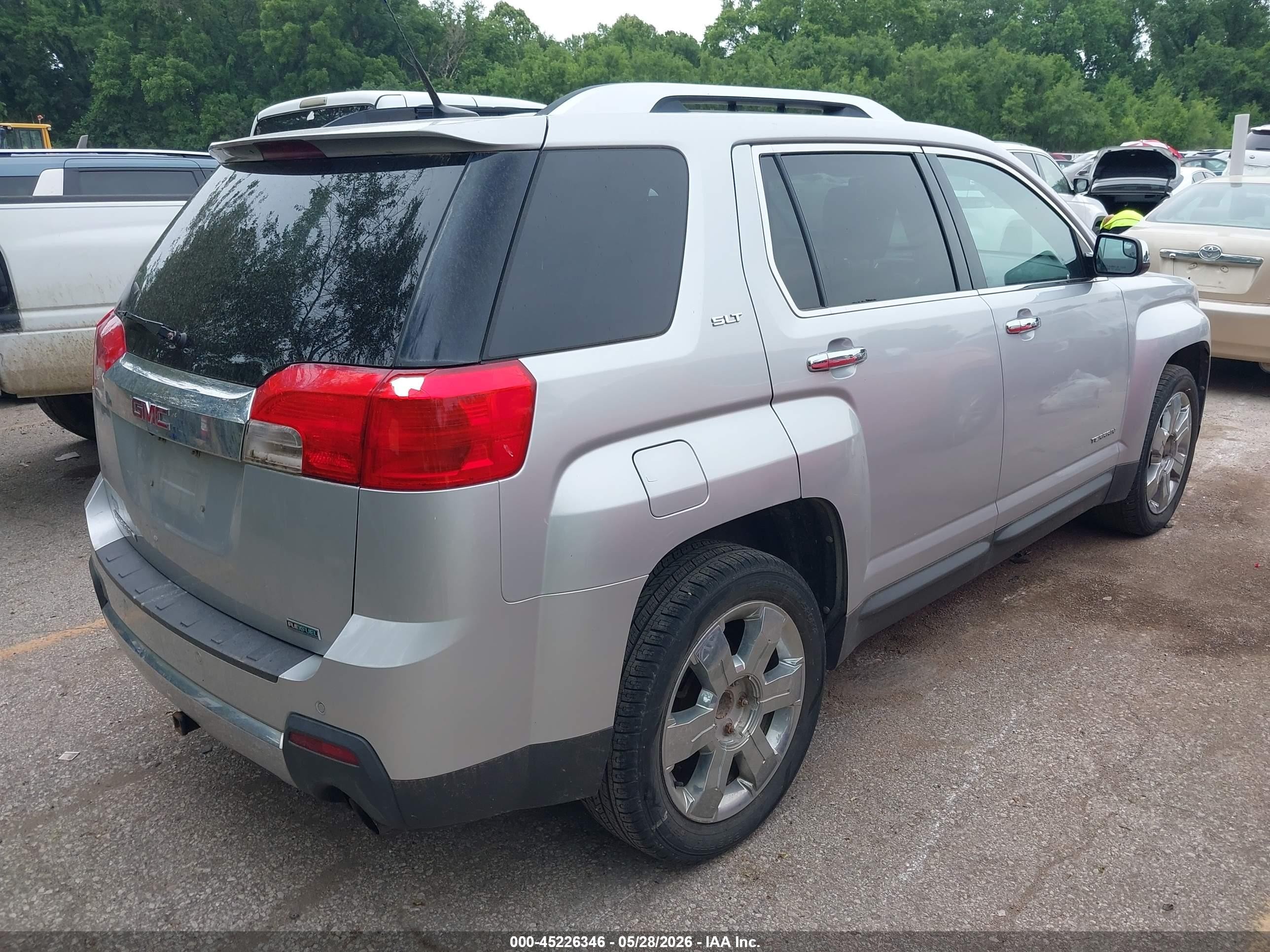 2012 Gmc Terrain Slt-2 Серебряный vin: 2GKFLWE50C6156516