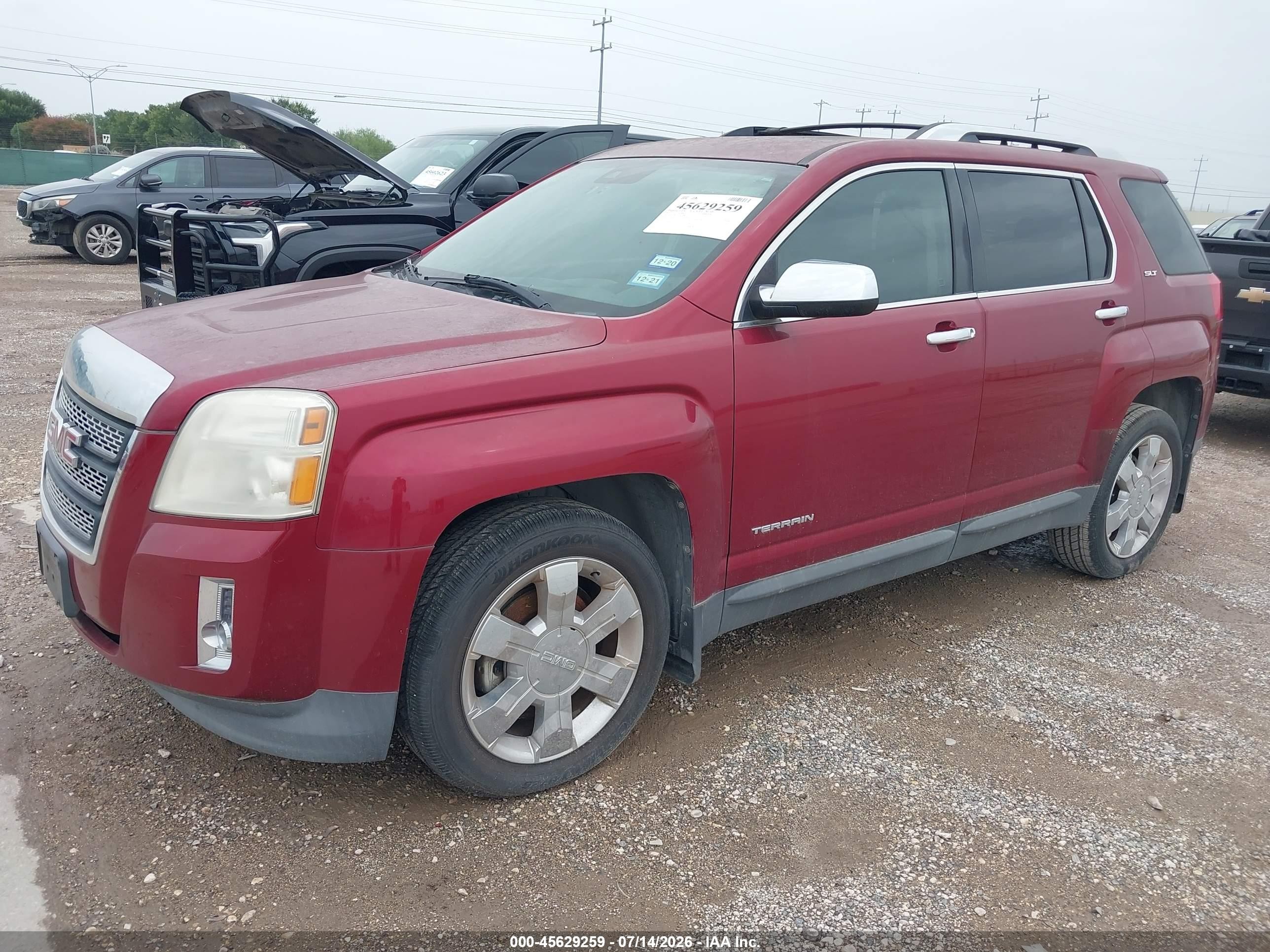 2012 Gmc Terrain Slt-2 Red vin: 2GKFLWE52C6217980