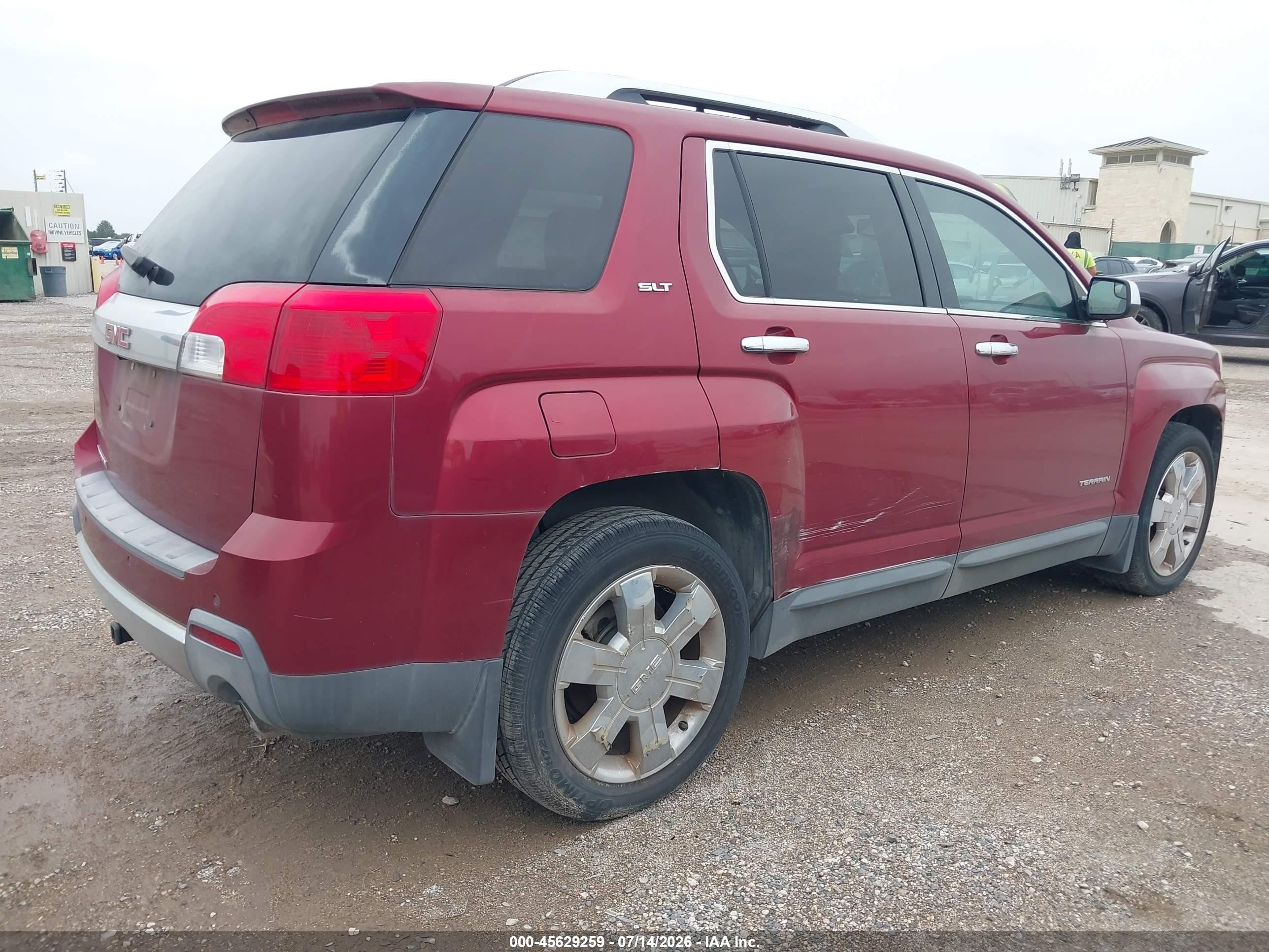 2012 Gmc Terrain Slt-2 Red vin: 2GKFLWE52C6217980