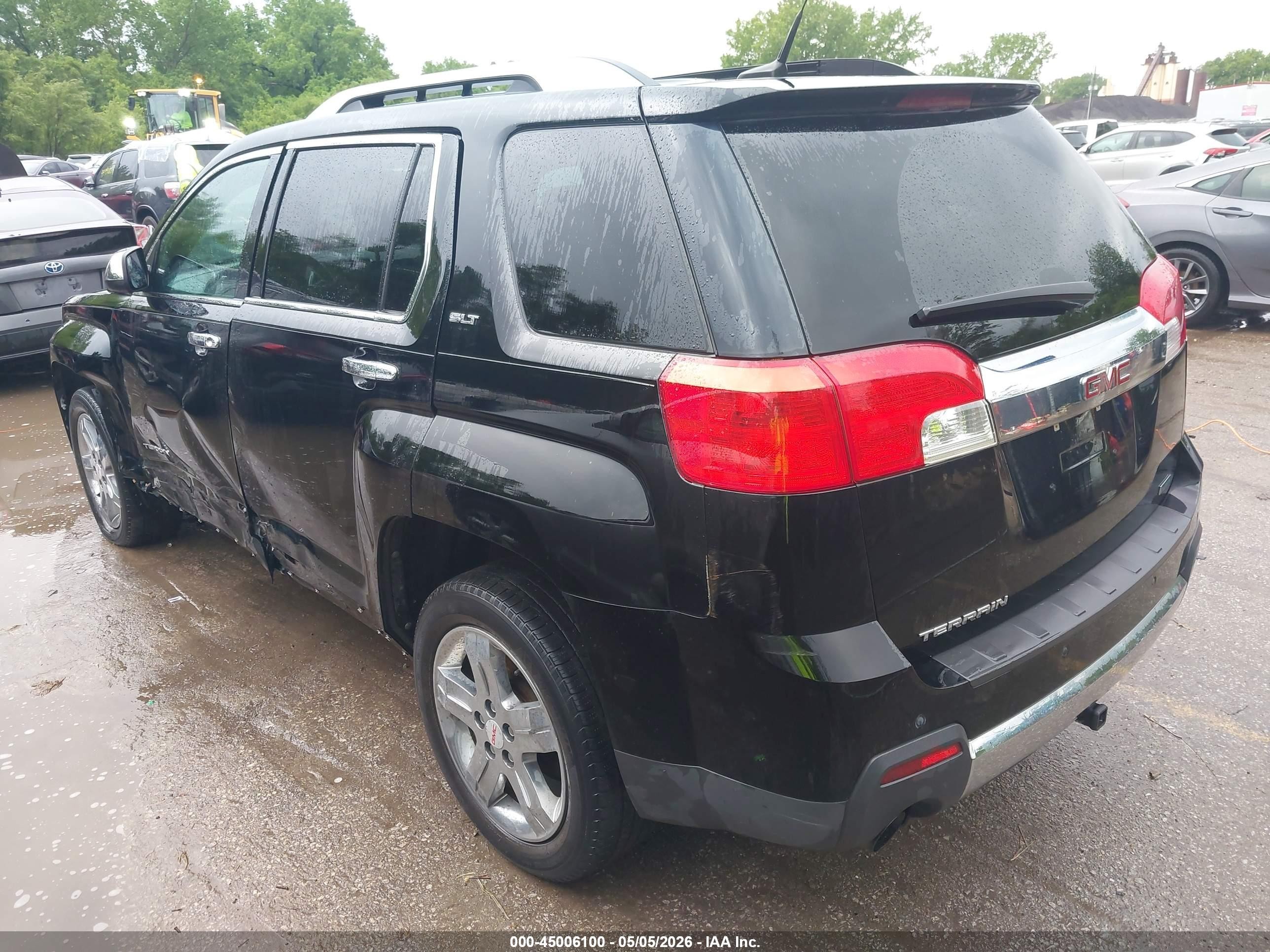 2012 Gmc Terrain Slt-2 Black vin: 2GKFLWE52C6275135