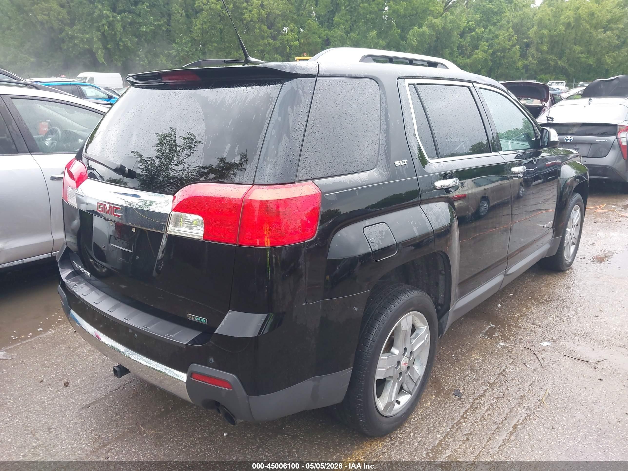 2012 Gmc Terrain Slt-2 Black vin: 2GKFLWE52C6275135