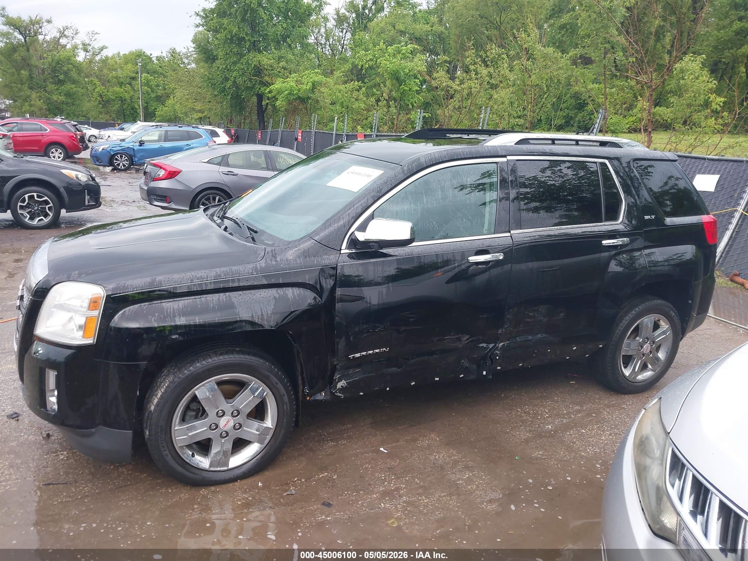 2012 Gmc Terrain Slt-2 Black vin: 2GKFLWE52C6275135