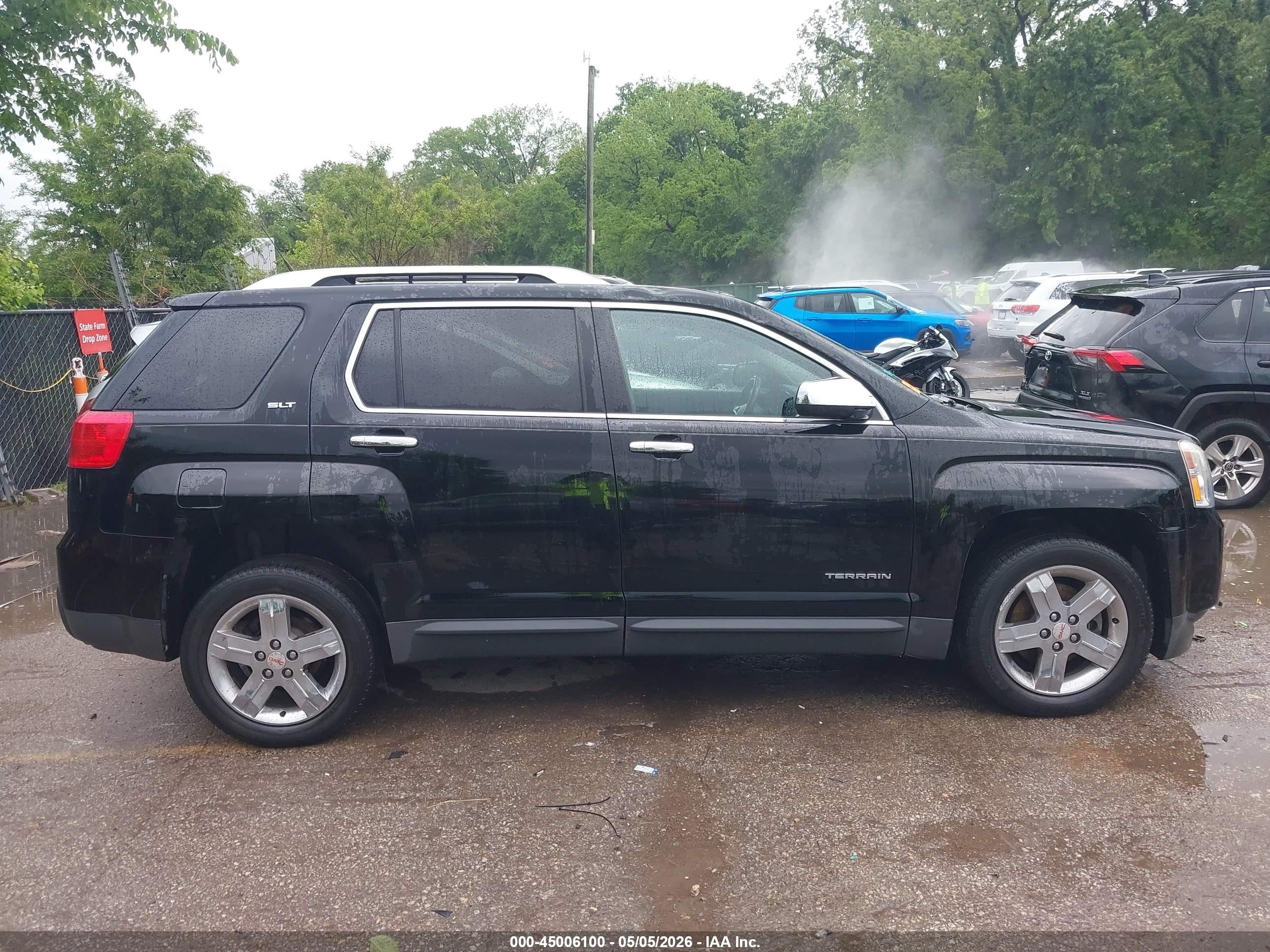2012 Gmc Terrain Slt-2 Black vin: 2GKFLWE52C6275135