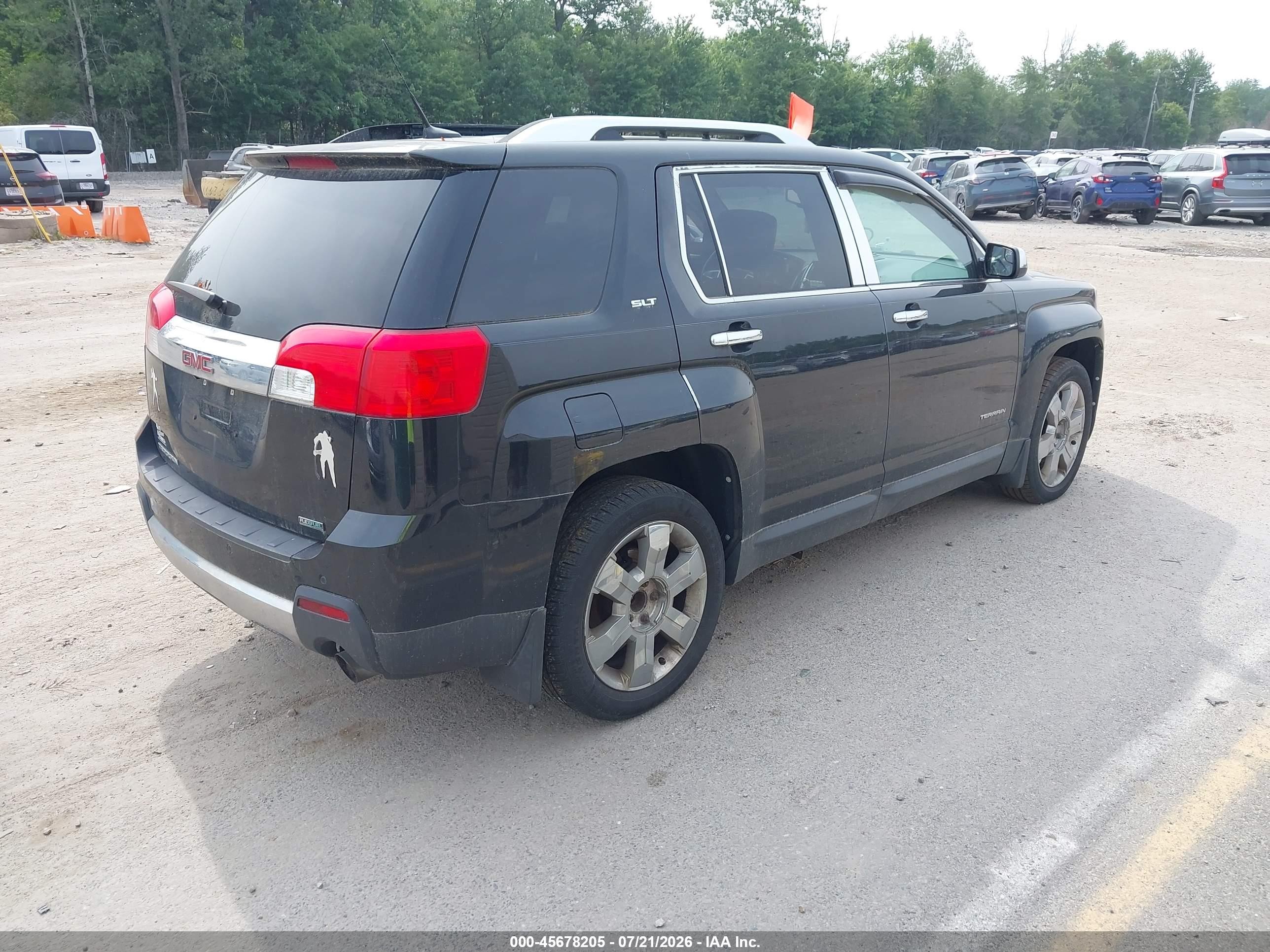 2012 Gmc Terrain Slt-2 Black vin: 2GKFLWE54C6262662