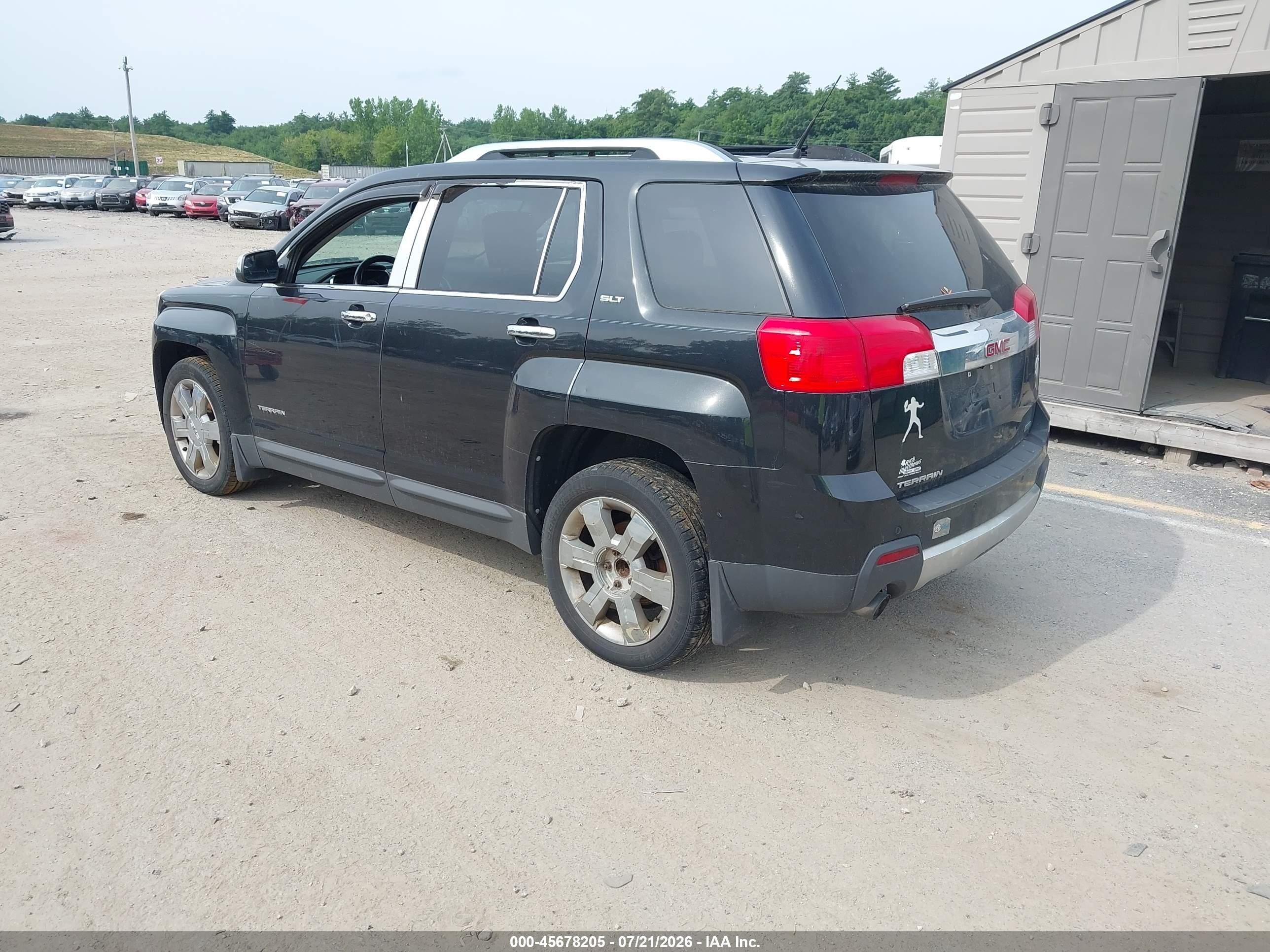 2012 Gmc Terrain Slt-2 Black vin: 2GKFLWE54C6262662