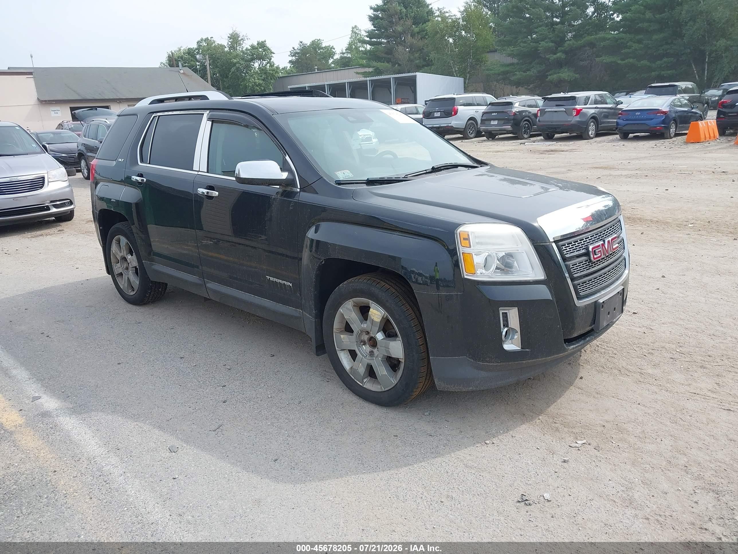 2012 Gmc Terrain Slt-2 Black vin: 2GKFLWE54C6262662