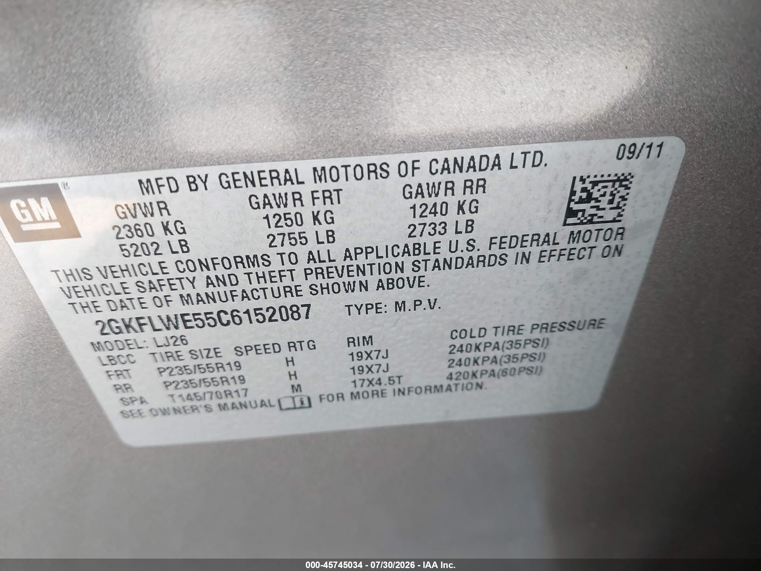 2012 Gmc Terrain Slt-2 Brown vin: 2GKFLWE55C6152087