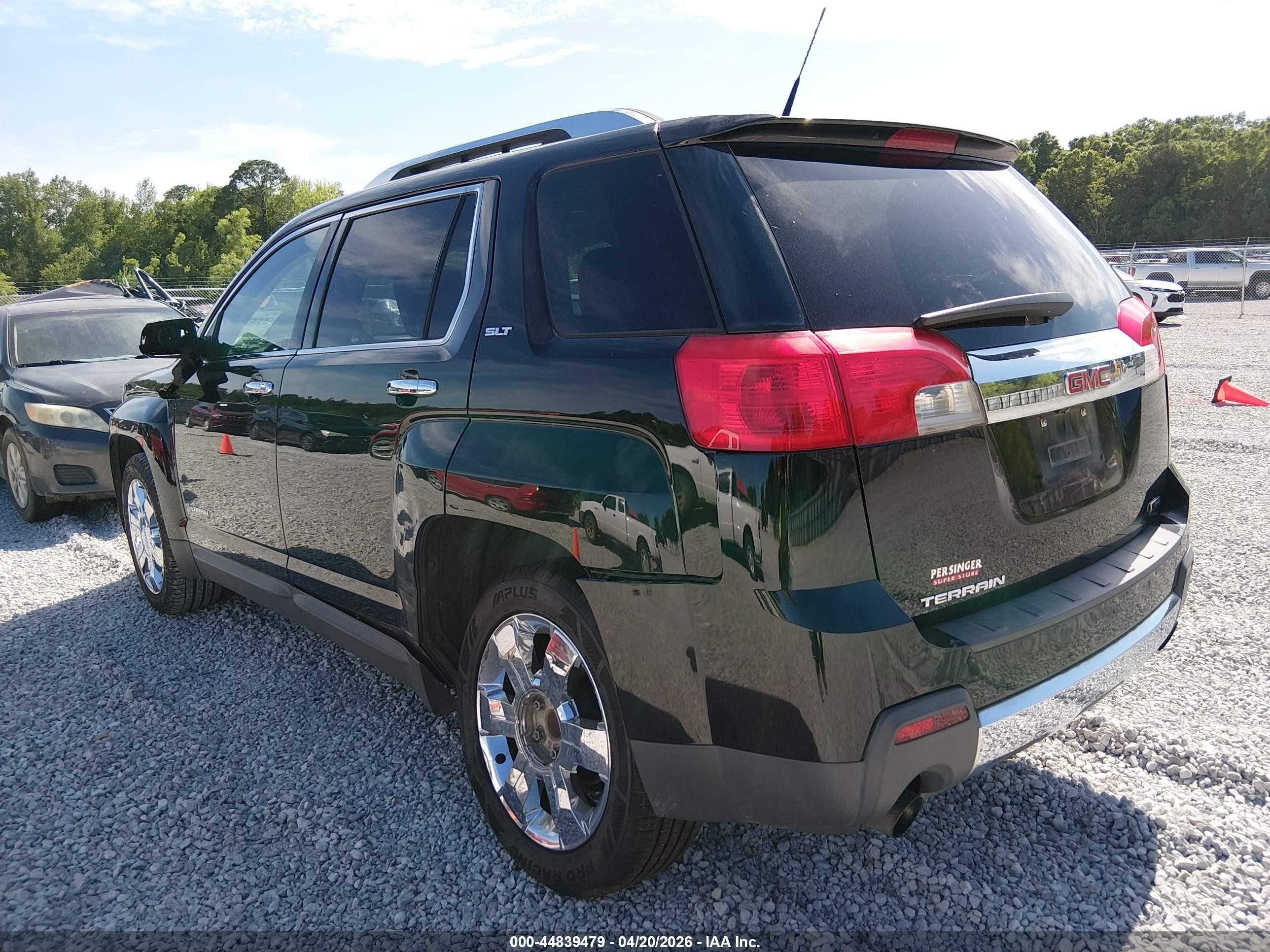 2012 Gmc Terrain Slt-2 Black vin: 2GKFLWE55C6157175