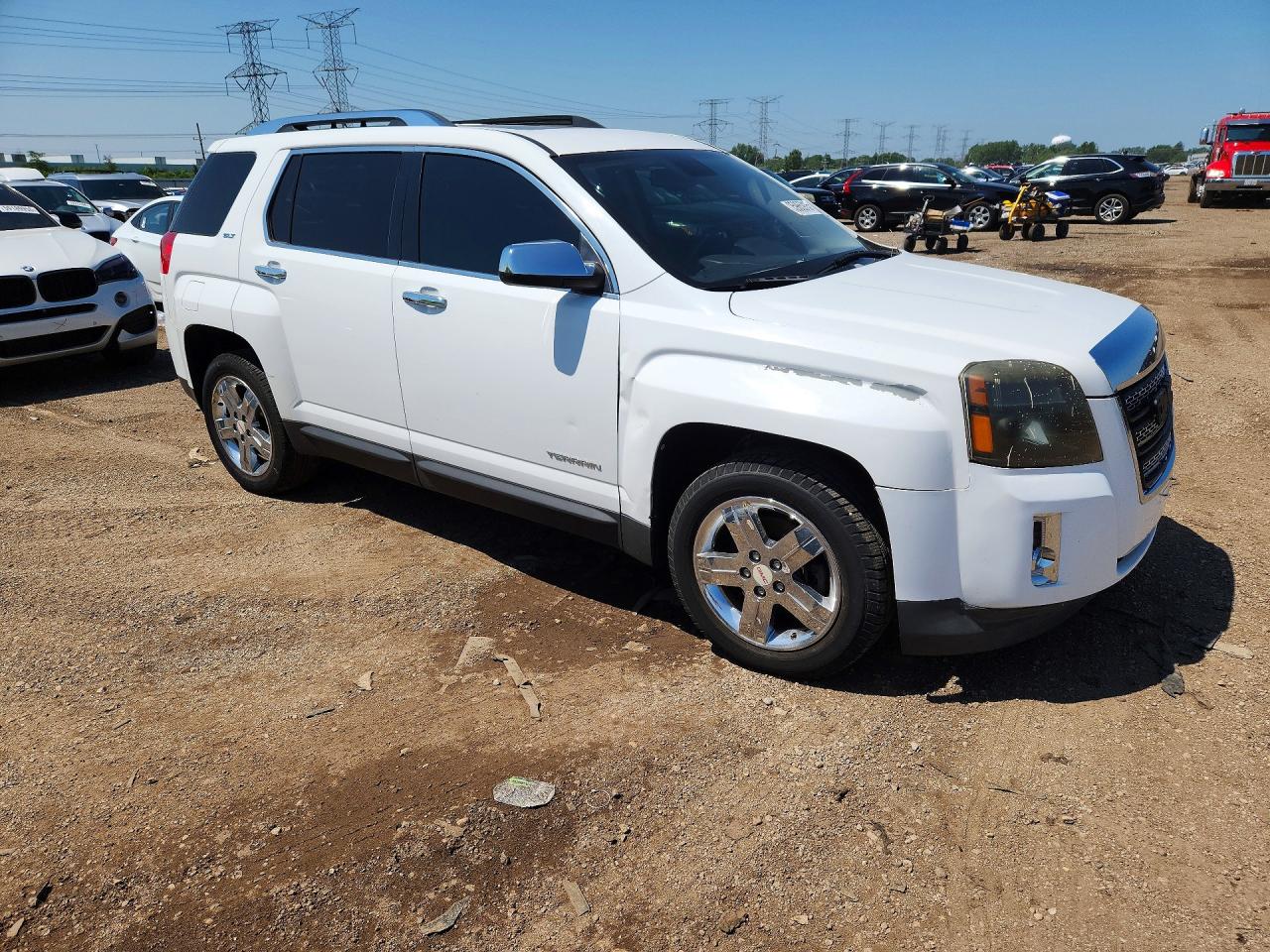 2012 Gmc Terrain Slt White vin: 2GKFLWE58C6114241