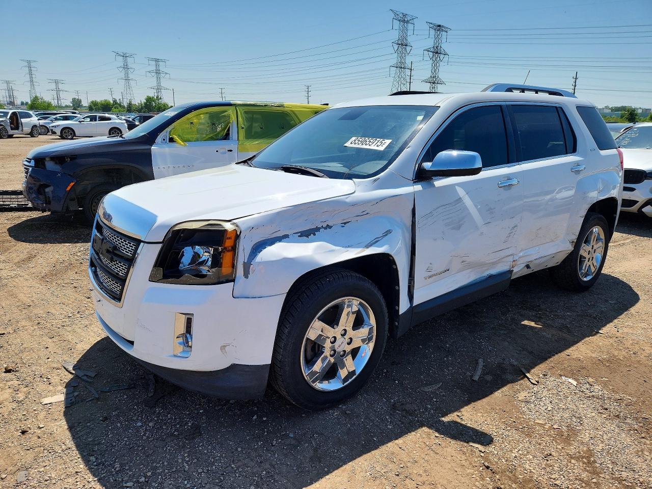 2012 Gmc Terrain Slt White vin: 2GKFLWE58C6114241