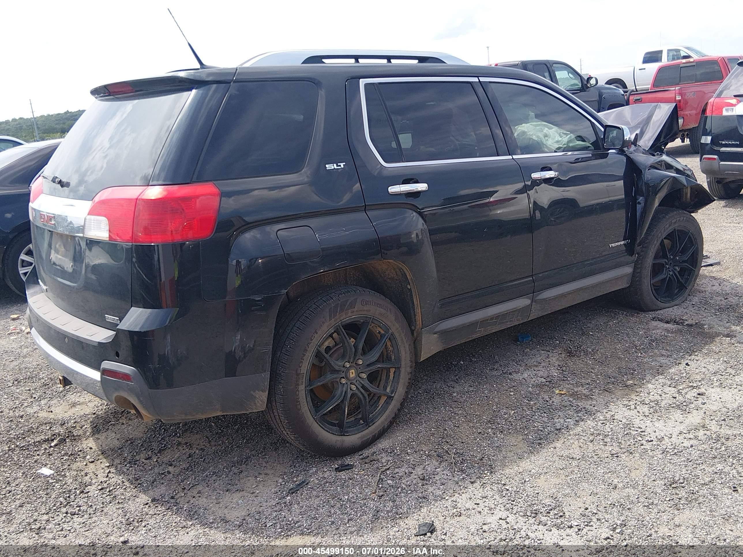 2012 Gmc Terrain Slt-2 Black vin: 2GKFLWE58C6132092