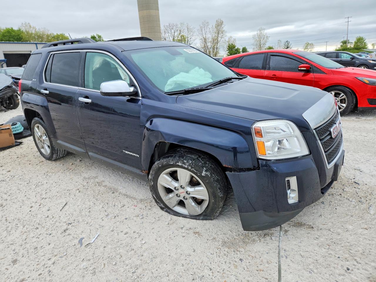 2015 Gmc Terrain Sle Blue vin: 2GKFLWEK0F6128449