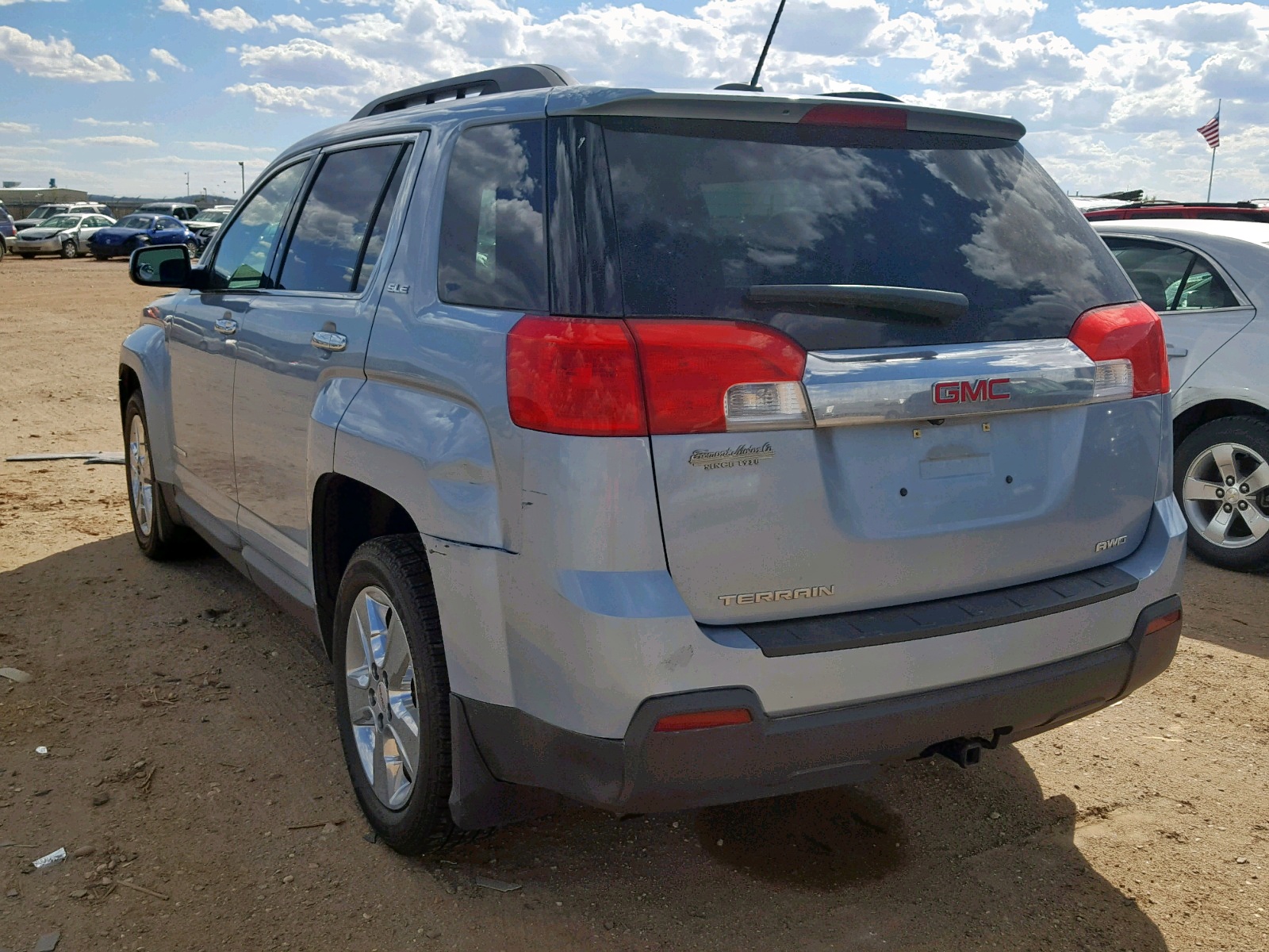 2015 Gmc Terrain Sle Blue vin: 2GKFLWEK0F6207085