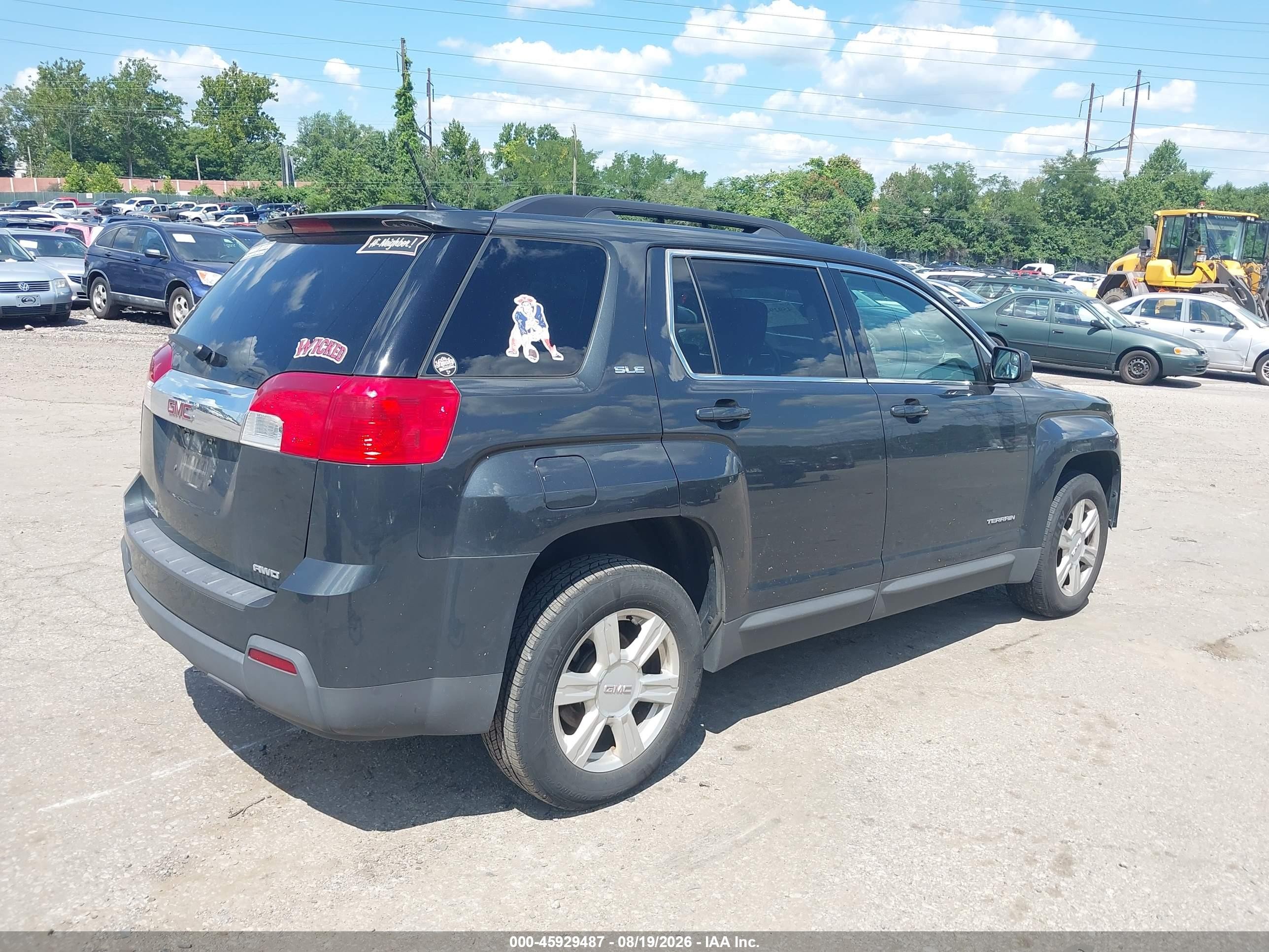 2014 Gmc Terrain Sle-2 Серый vin: 2GKFLWEK2E6366110
