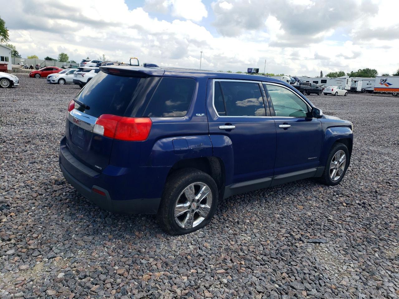 2015 Gmc Terrain Sle Blue vin: 2GKFLWEK2F6156091