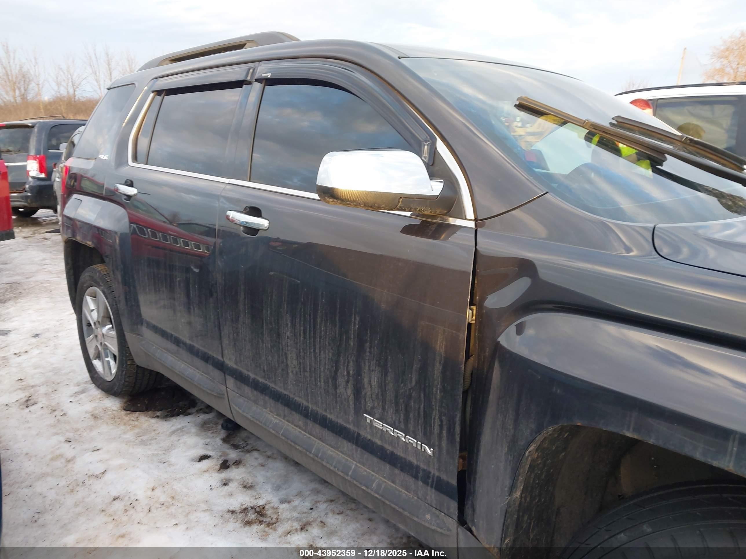 2015 Gmc Terrain Sle-2 Black vin: 2GKFLWEK2F6202647
