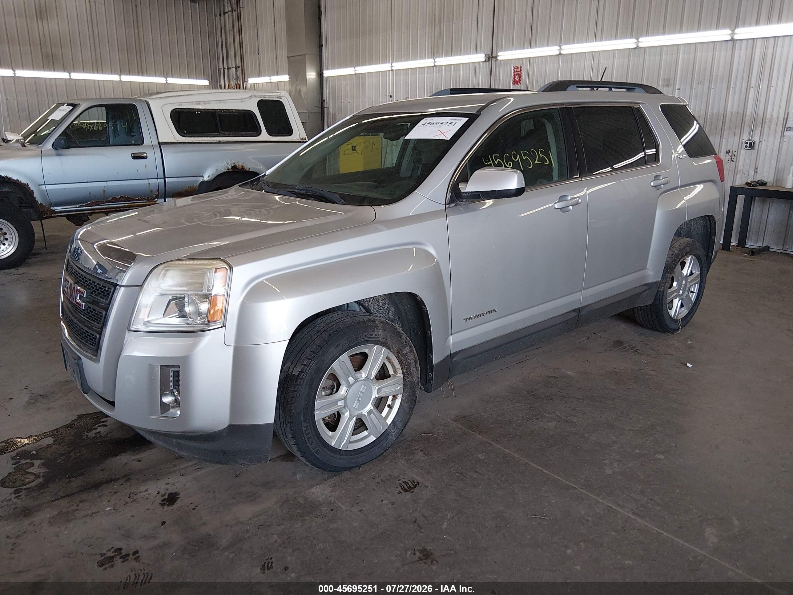 2014 Gmc Terrain Sle-2 Silver vin: 2GKFLWEK3E6116505