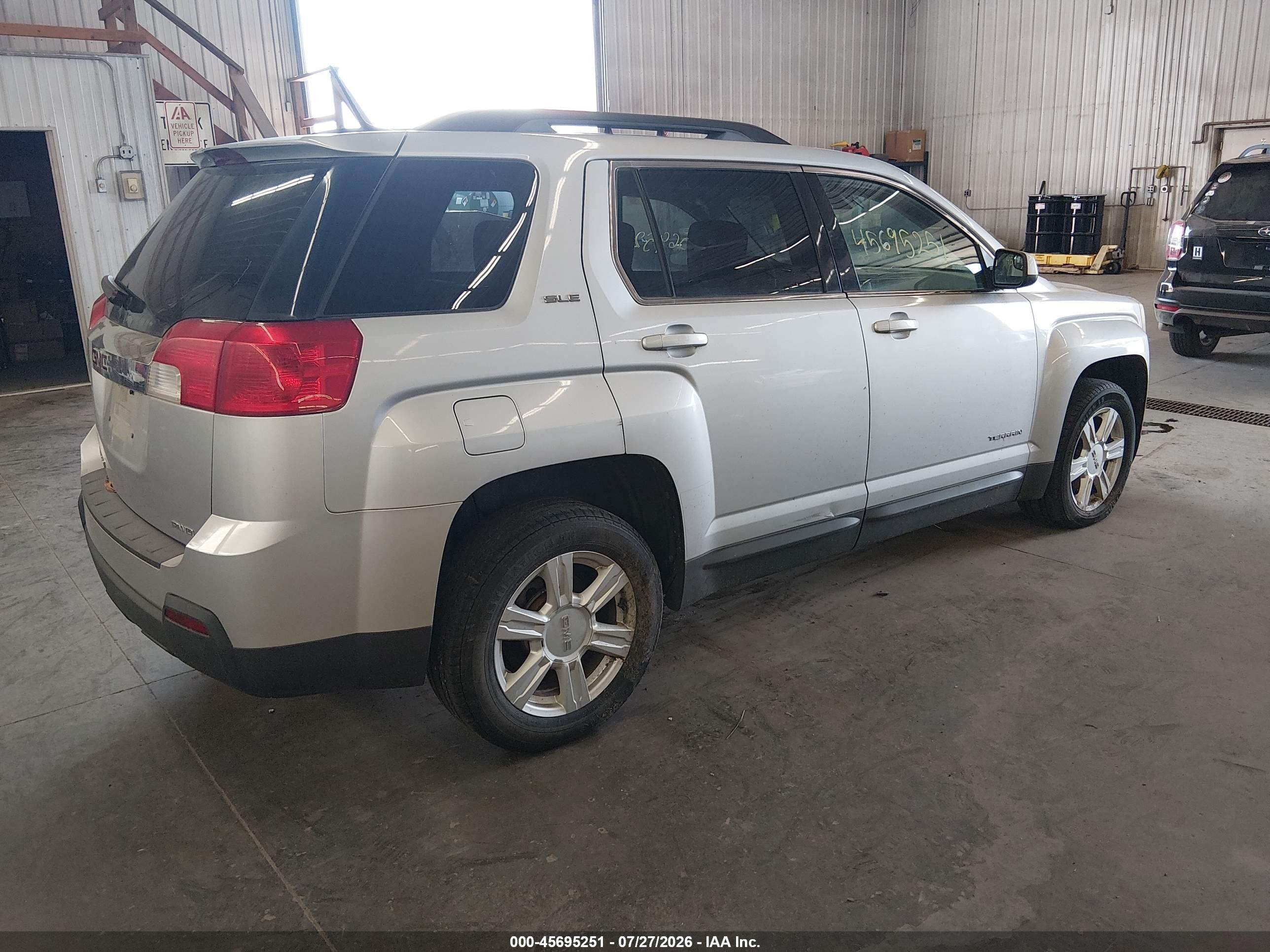 2014 Gmc Terrain Sle-2 Silver vin: 2GKFLWEK3E6116505