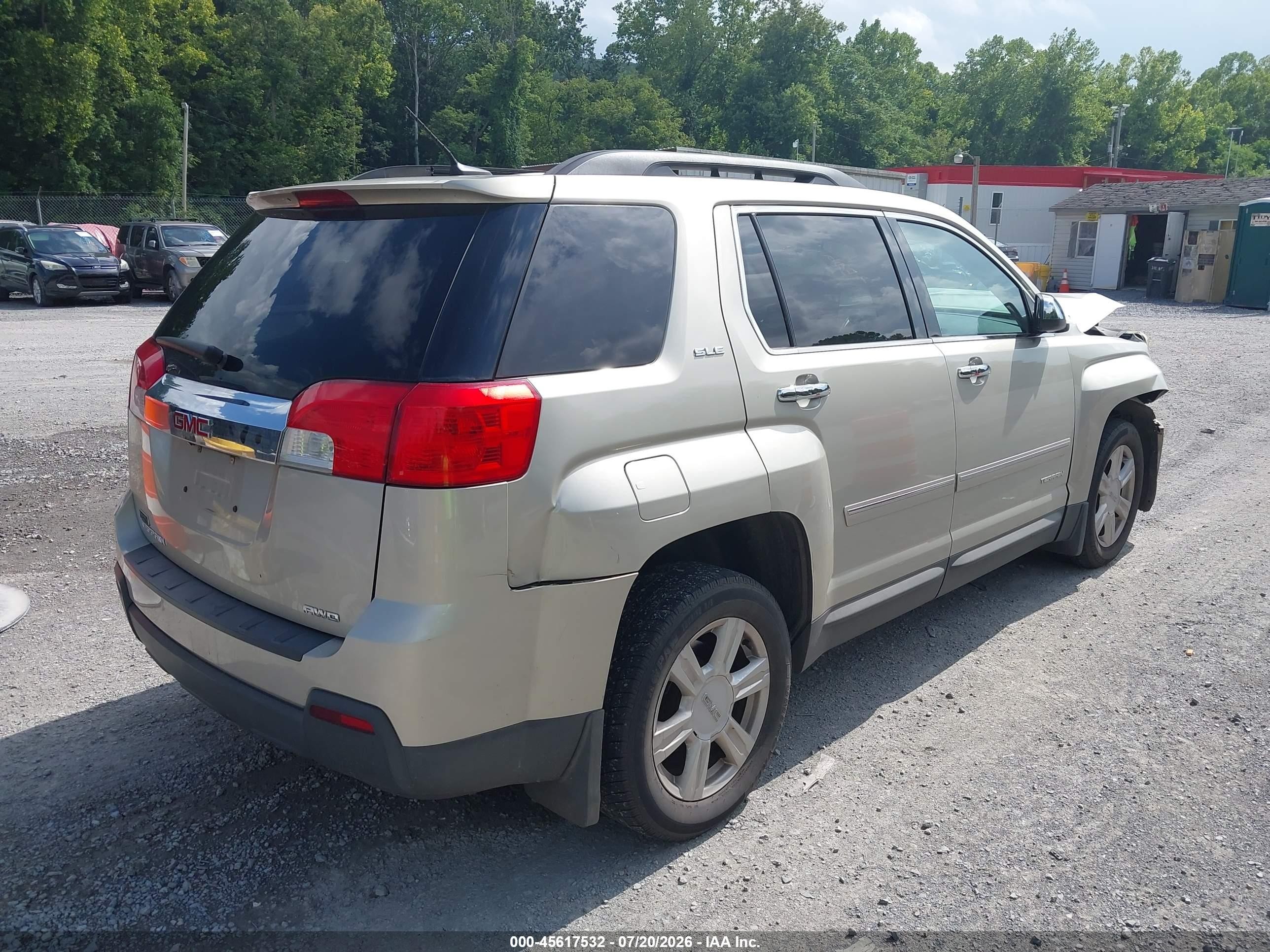 2014 Gmc Terrain Sle-2 Gold vin: 2GKFLWEK3E6197439