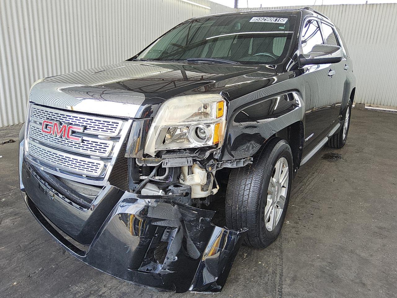 2014 Gmc Terrain Sle Black vin: 2GKFLWEK3E6380758 Damage: Left Front Fender, Dent(S) W/No Paint Dmg, > 12 Inches