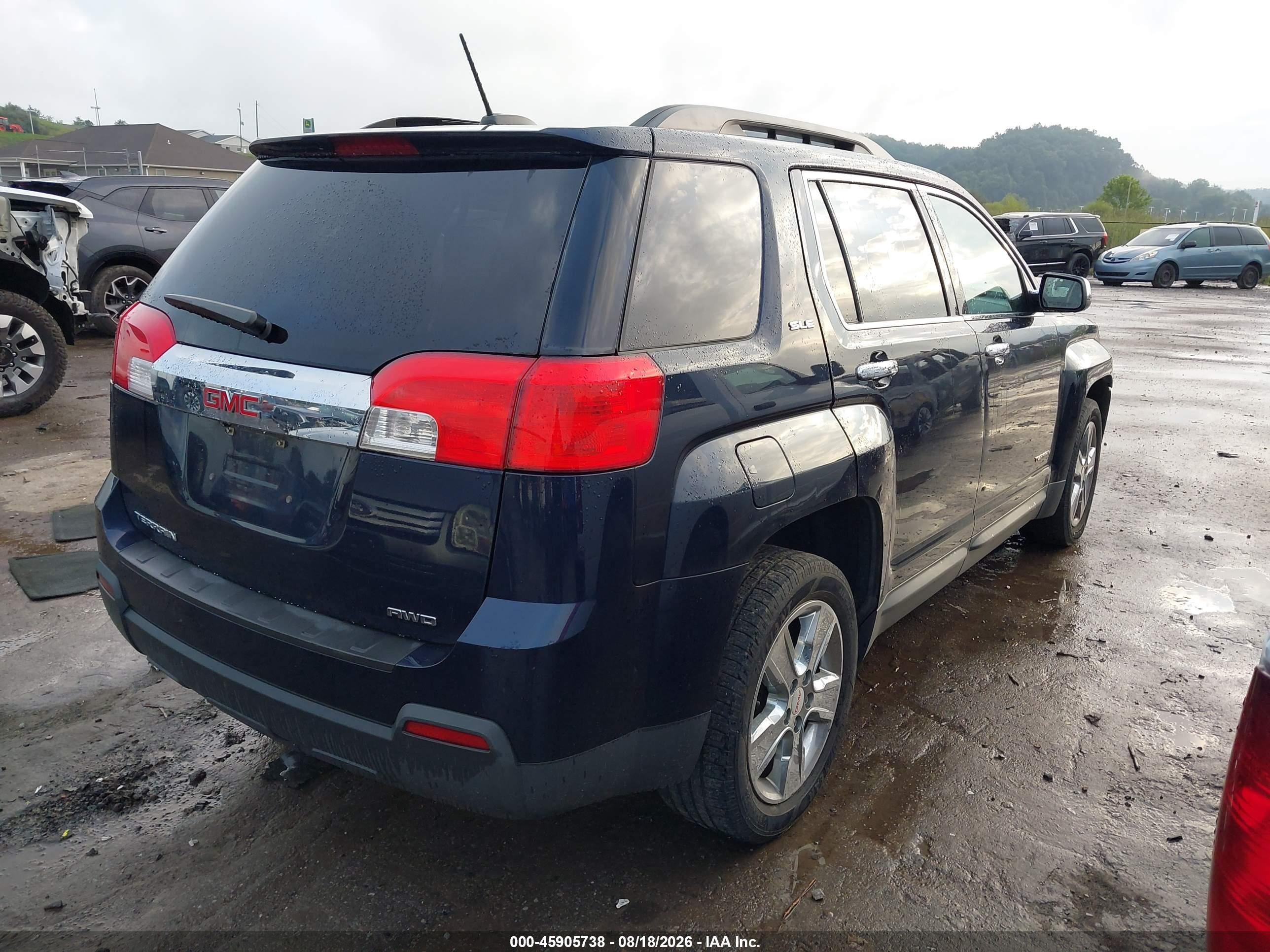 2015 Gmc Terrain Sle-2 Blue vin: 2GKFLWEK3F6199922