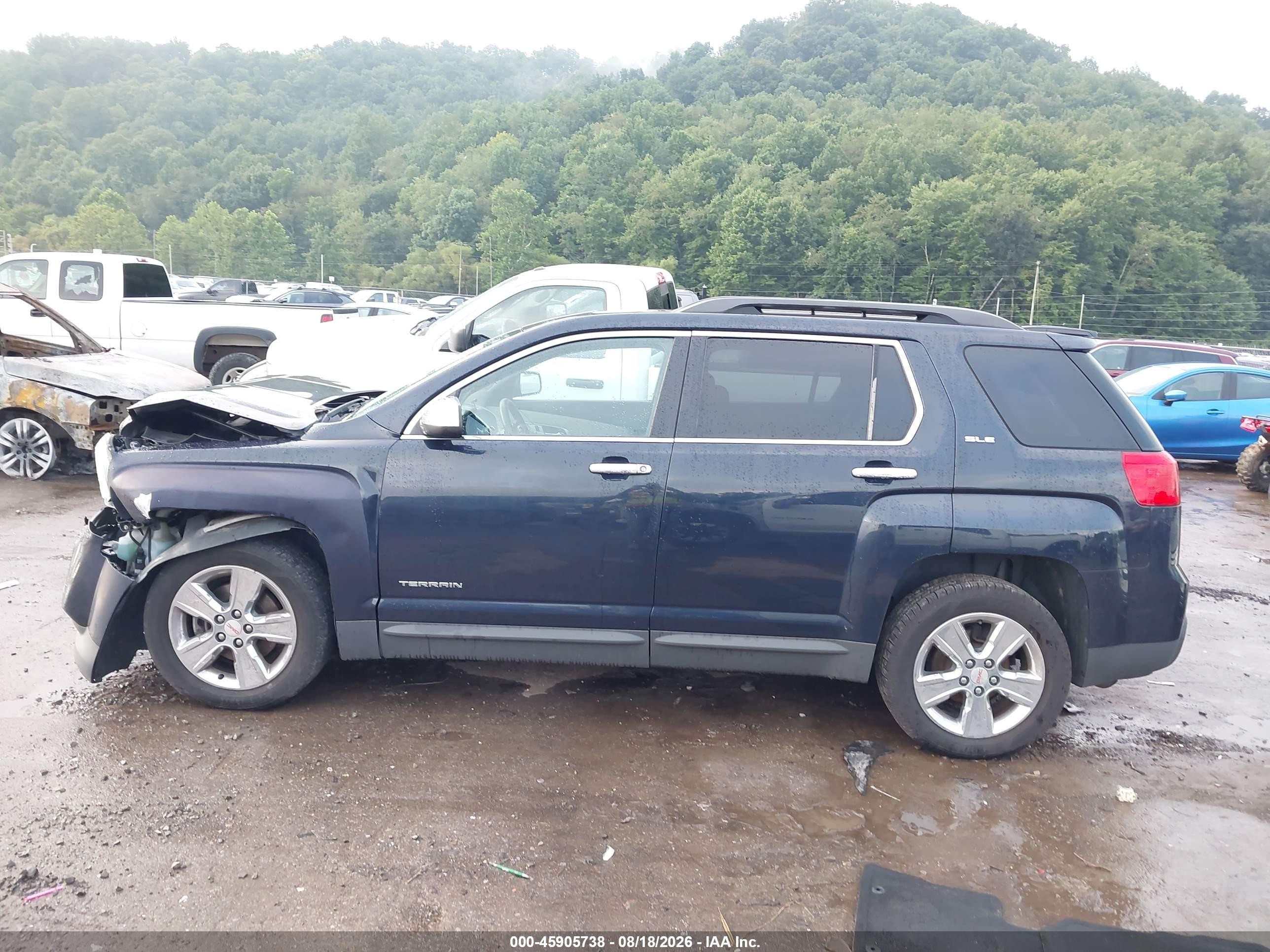 2015 Gmc Terrain Sle-2 Blue vin: 2GKFLWEK3F6199922