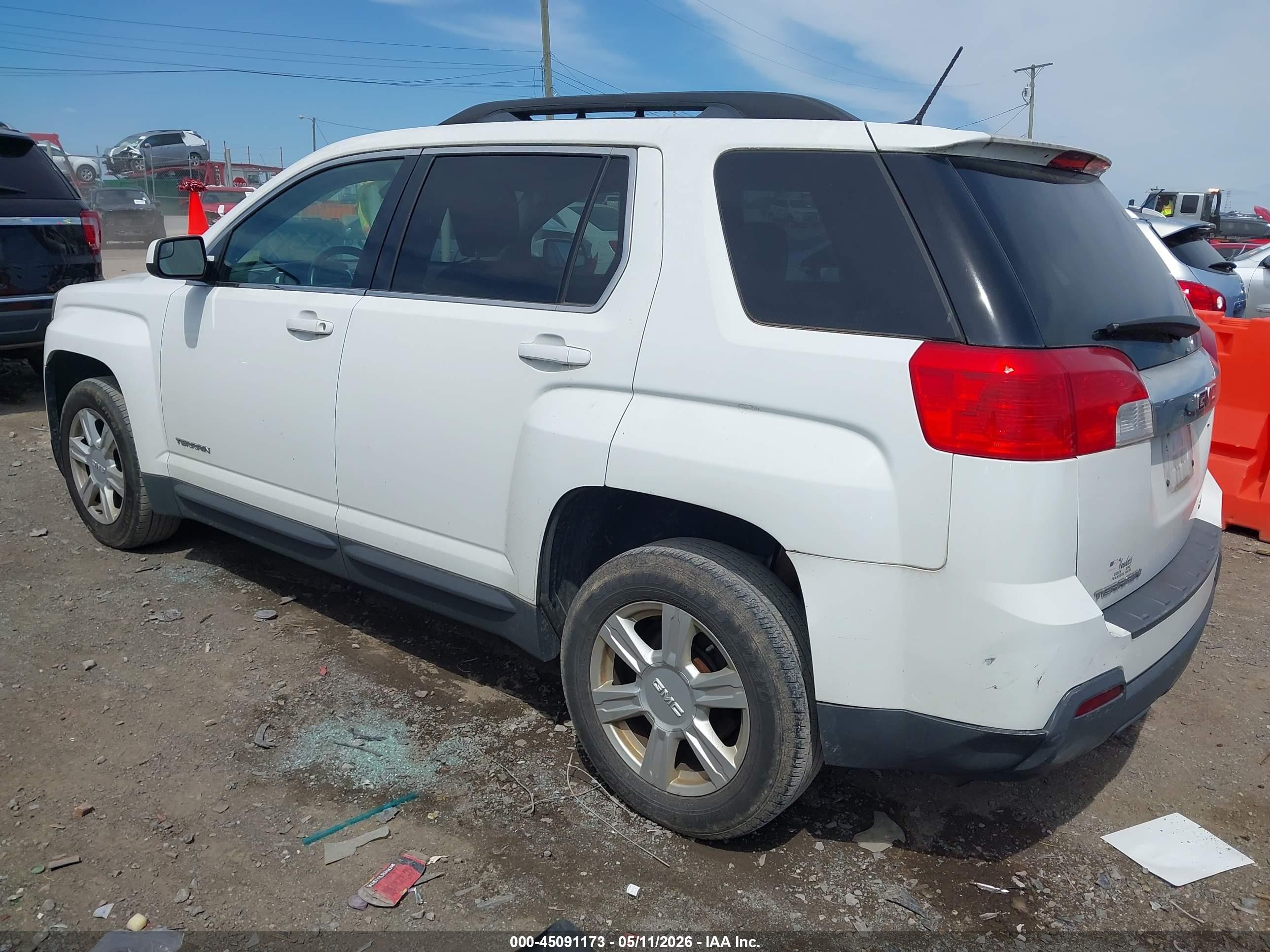 2014 Gmc Terrain Sle-2 White vin: 2GKFLWEK4E6228553
