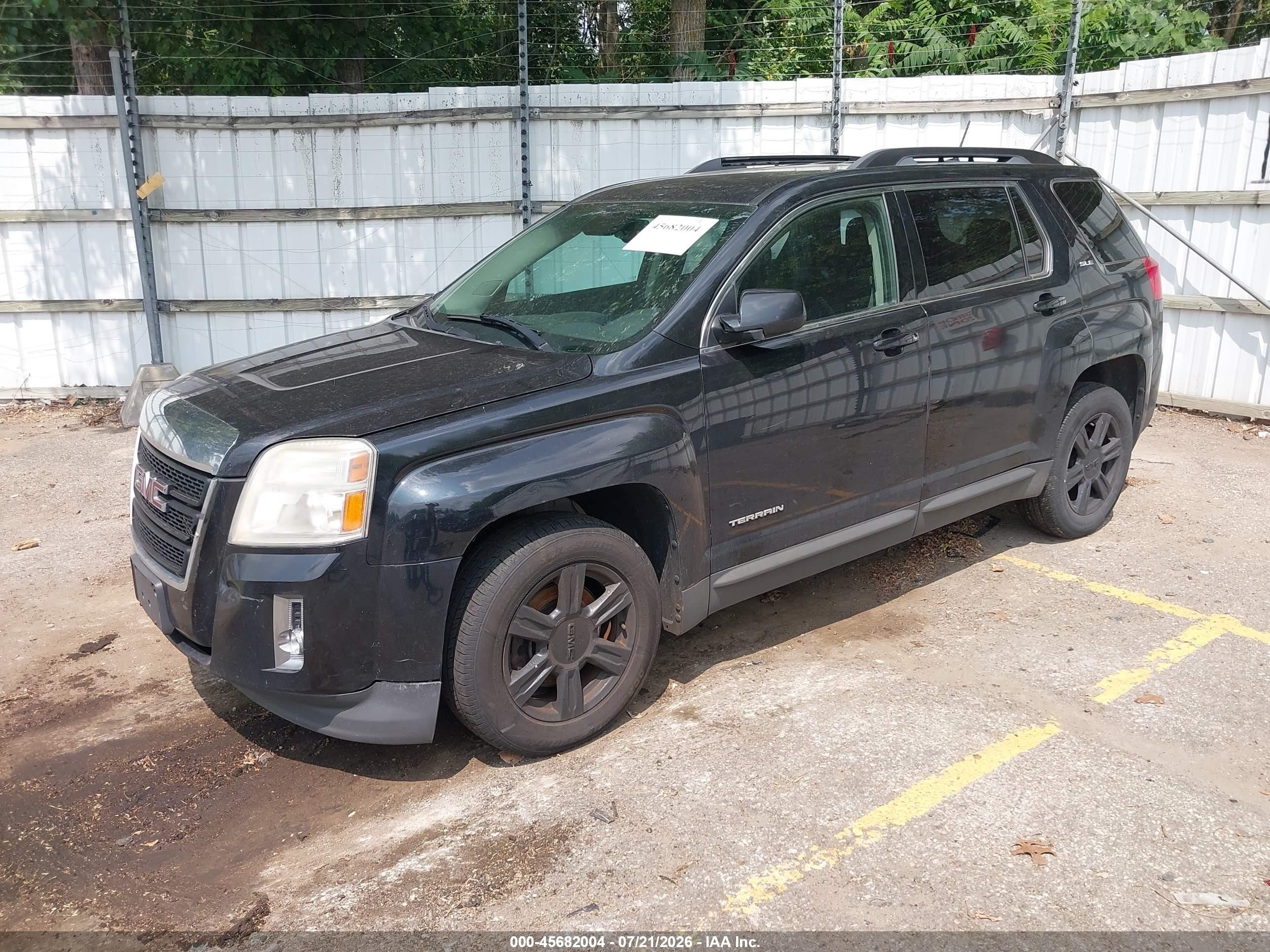2014 Gmc Terrain Sle-2 Black vin: 2GKFLWEK4E6327809