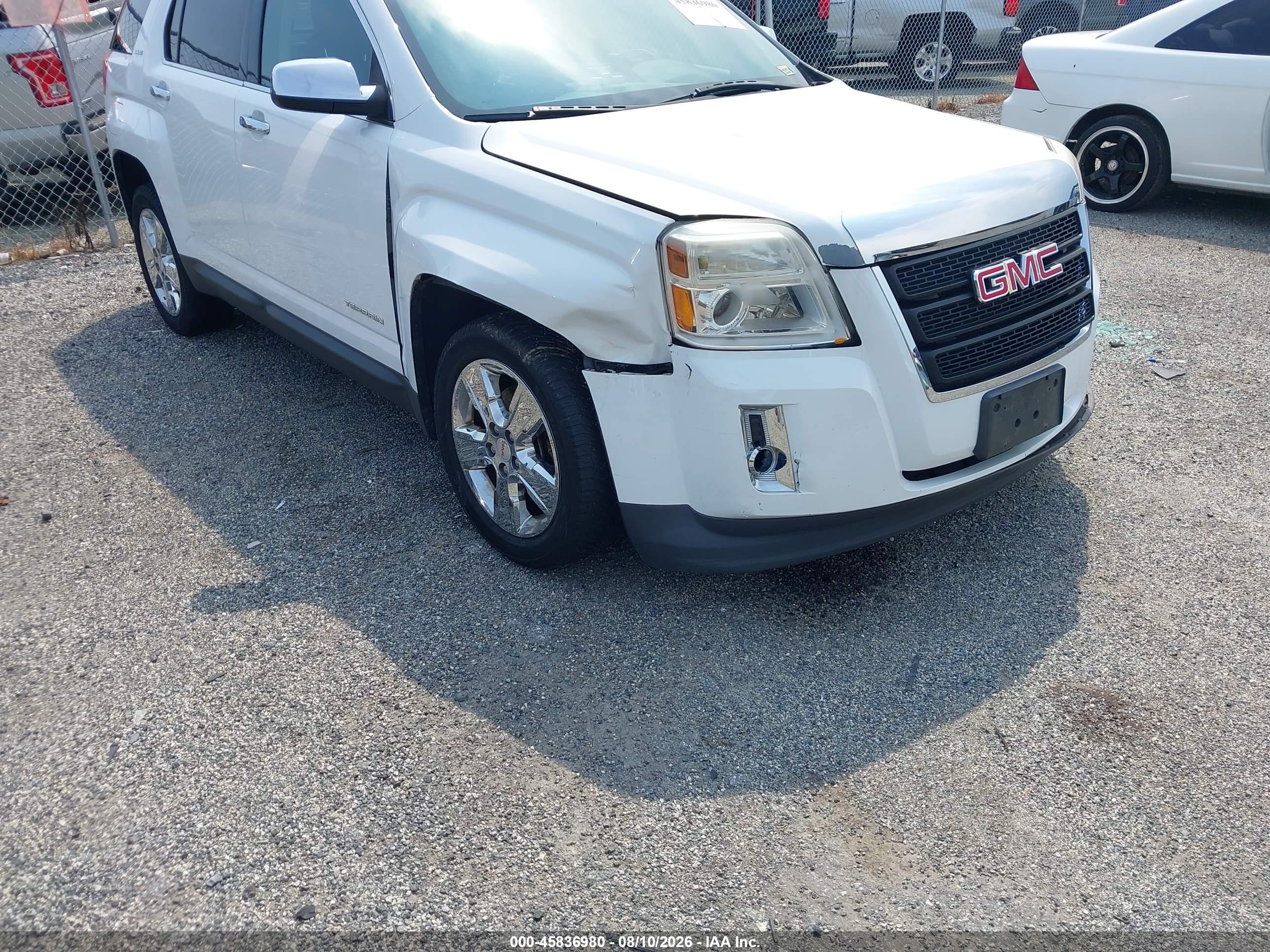 2015 Gmc Terrain Sle-2 White vin: 2GKFLWEK4F6140460