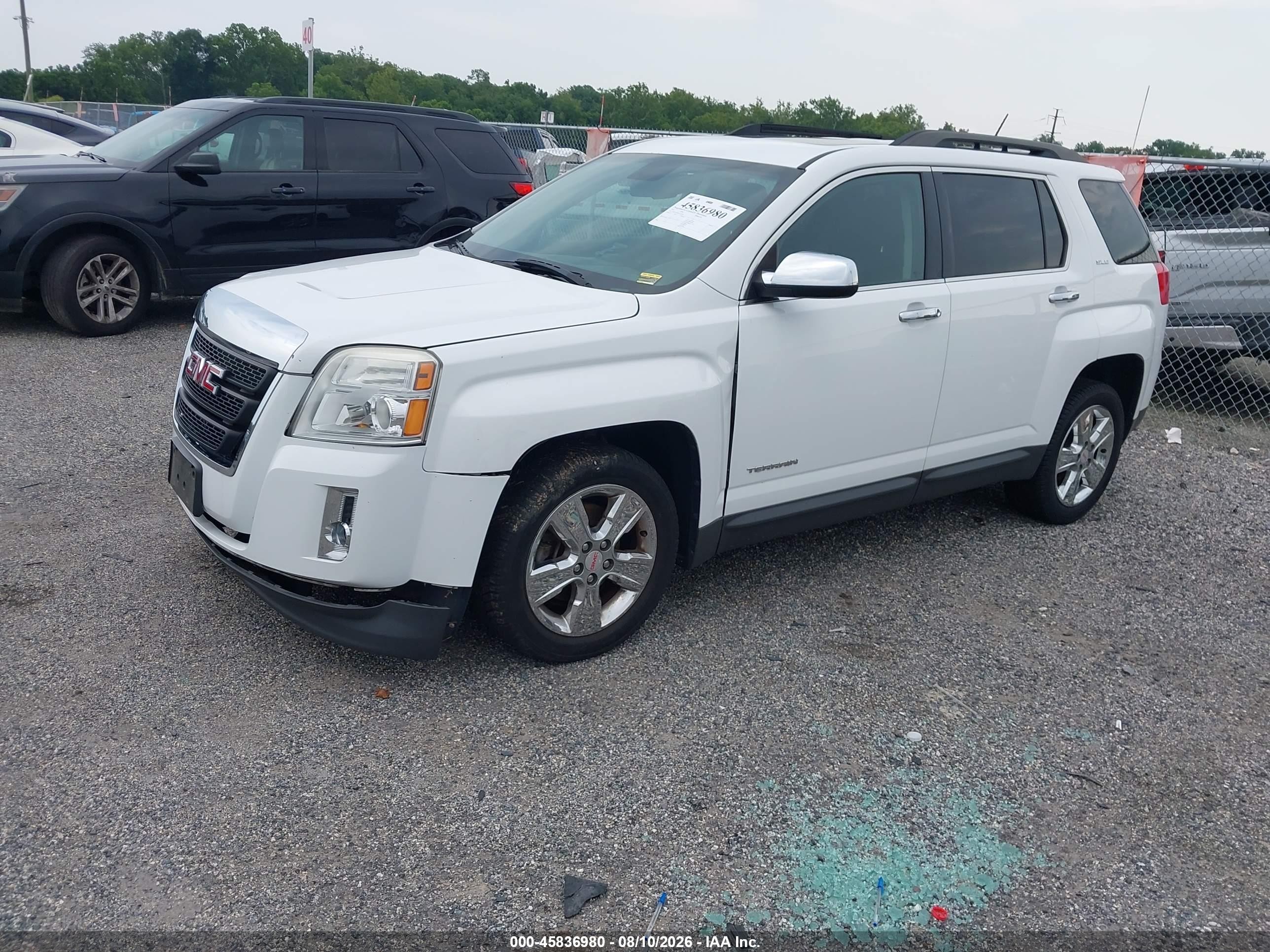 2015 Gmc Terrain Sle-2 White vin: 2GKFLWEK4F6140460