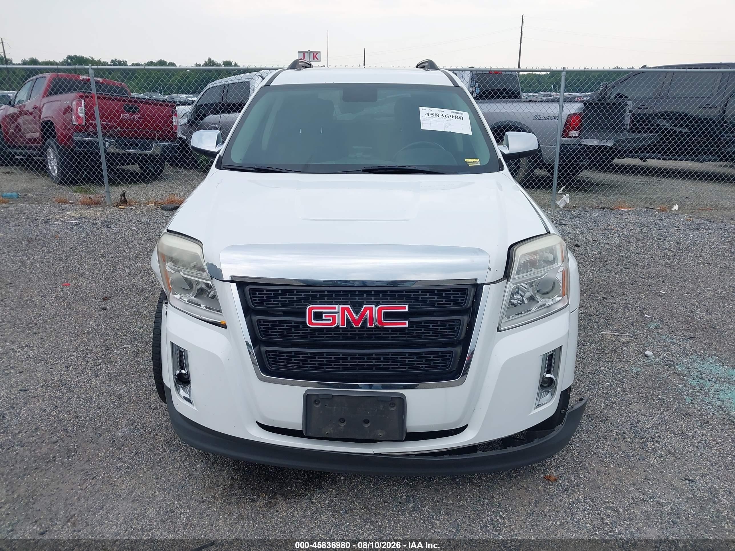 2015 Gmc Terrain Sle-2 White vin: 2GKFLWEK4F6140460