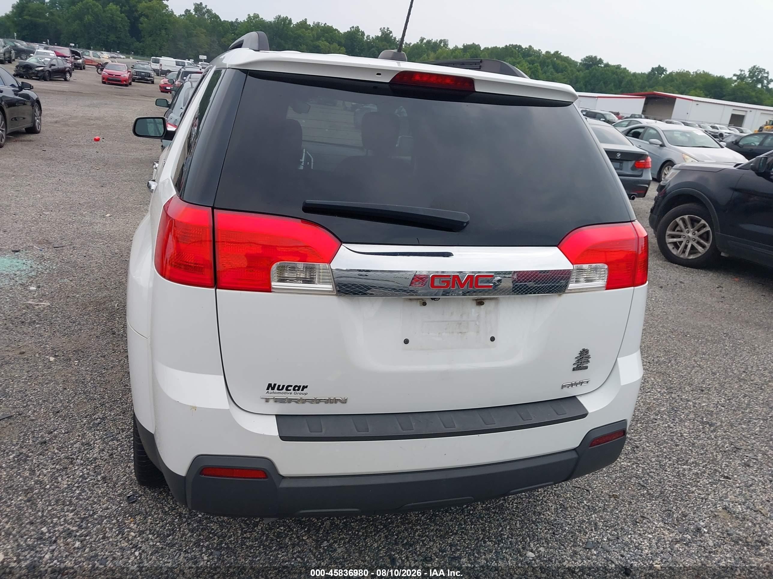 2015 Gmc Terrain Sle-2 White vin: 2GKFLWEK4F6140460