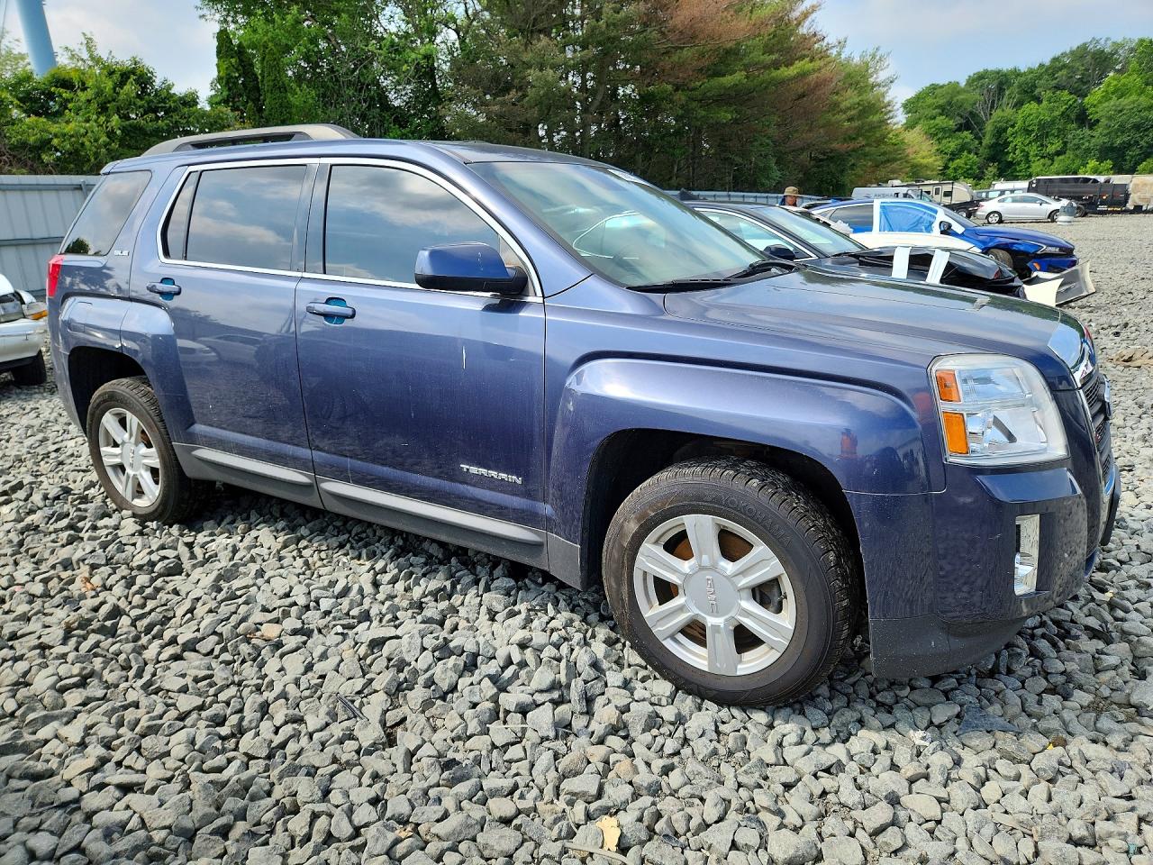2014 Gmc Terrain Sle Blue vin: 2GKFLWEK5E6266521