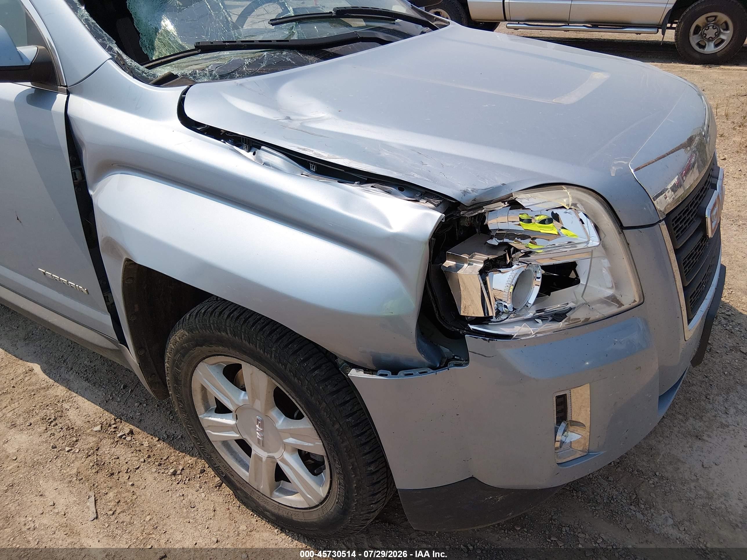 2014 Gmc Terrain Sle-2 Серебряный vin: 2GKFLWEK6E6206313