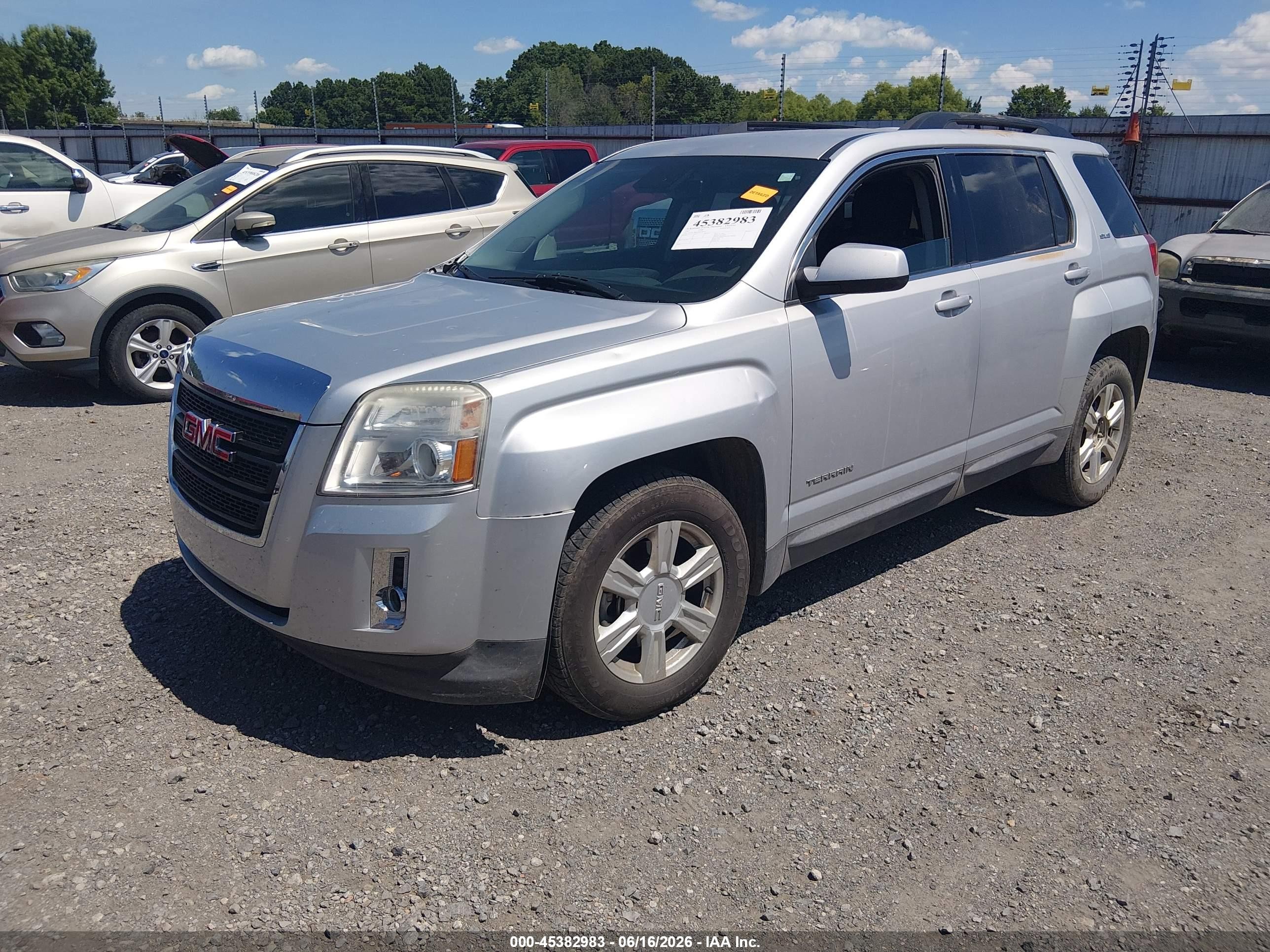 2014 Gmc Terrain Sle-2 Silver vin: 2GKFLWEK6E6266575