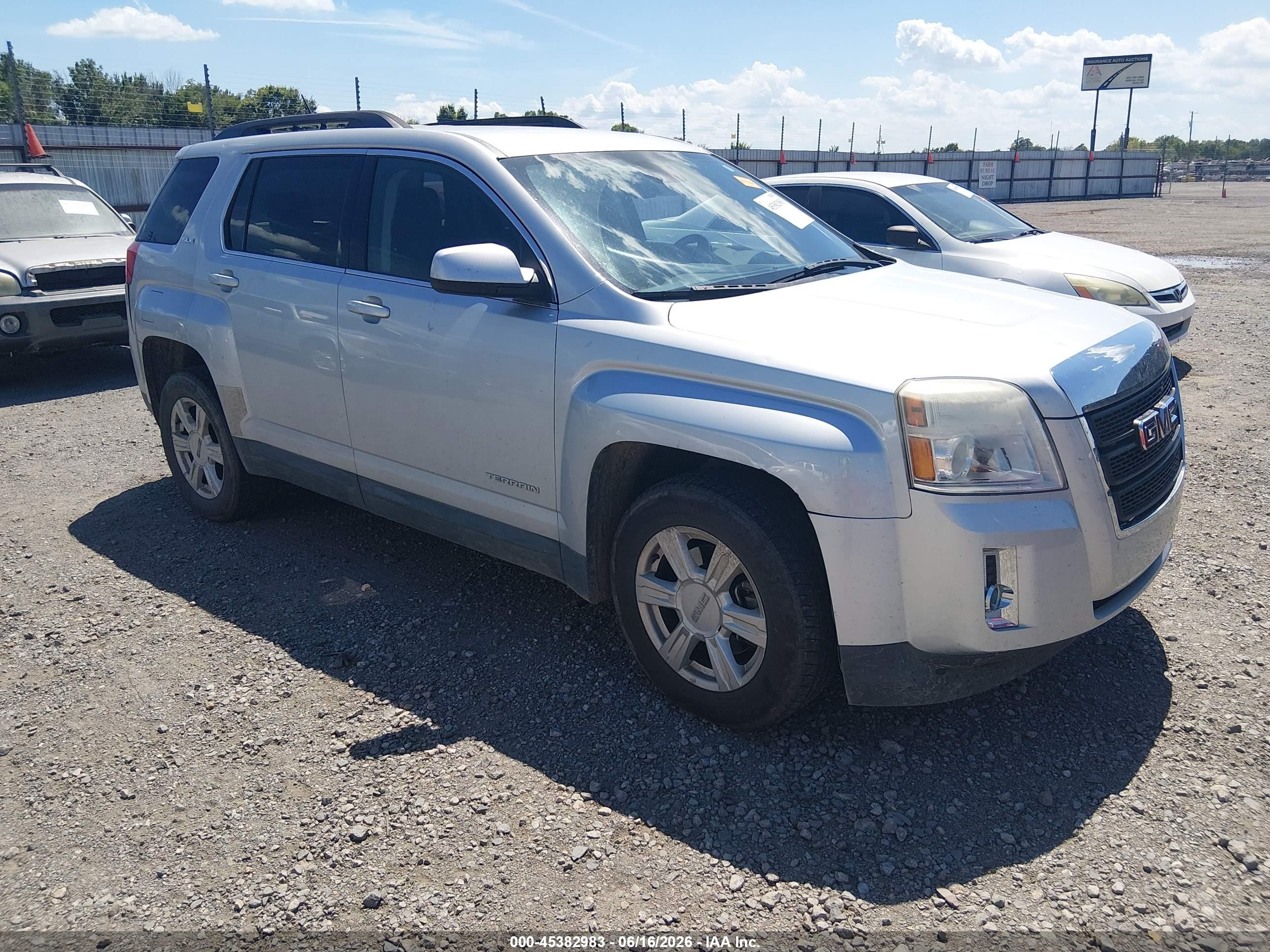 2014 Gmc Terrain Sle-2 Silver vin: 2GKFLWEK6E6266575