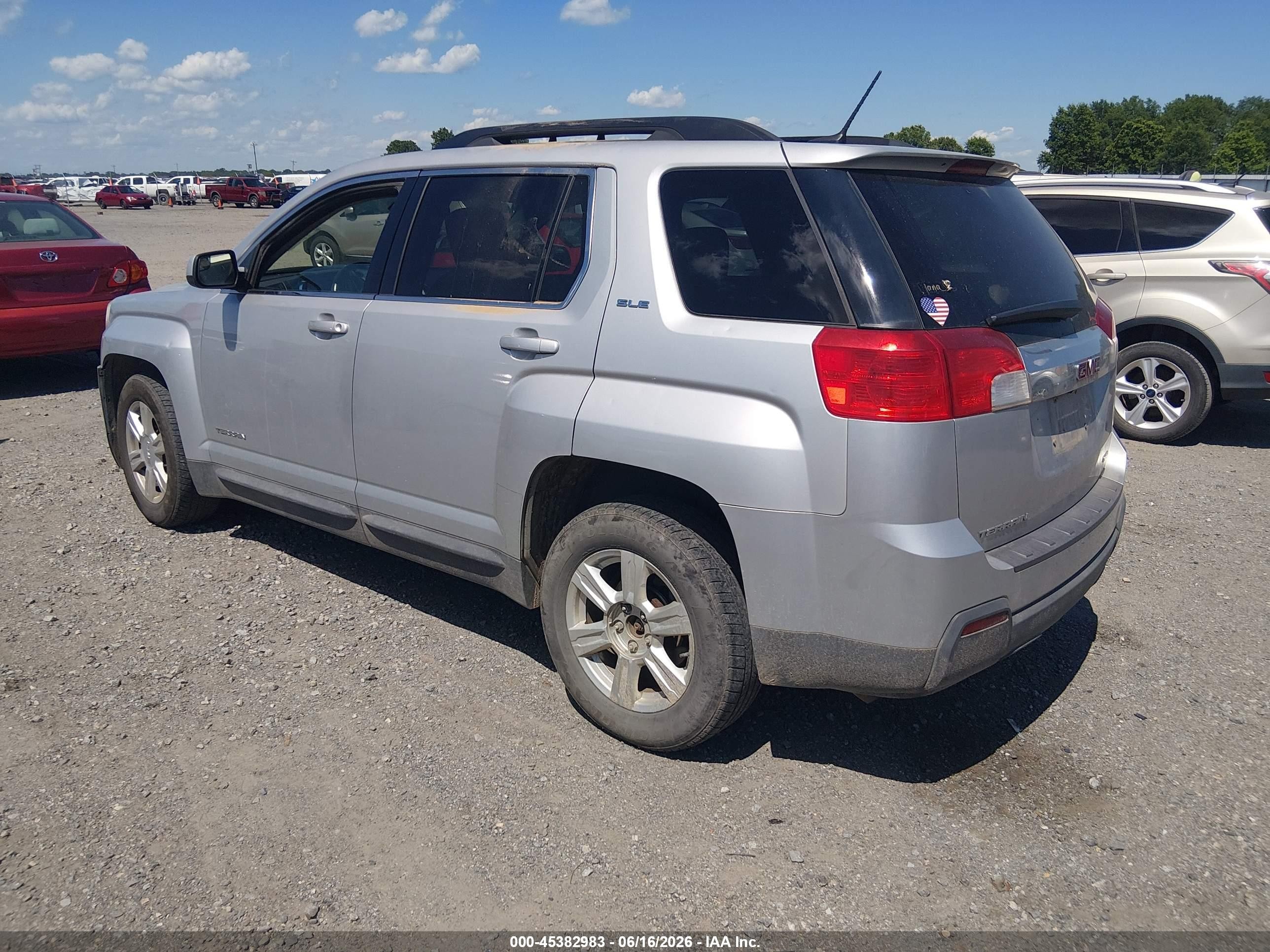 2014 Gmc Terrain Sle-2 Silver vin: 2GKFLWEK6E6266575