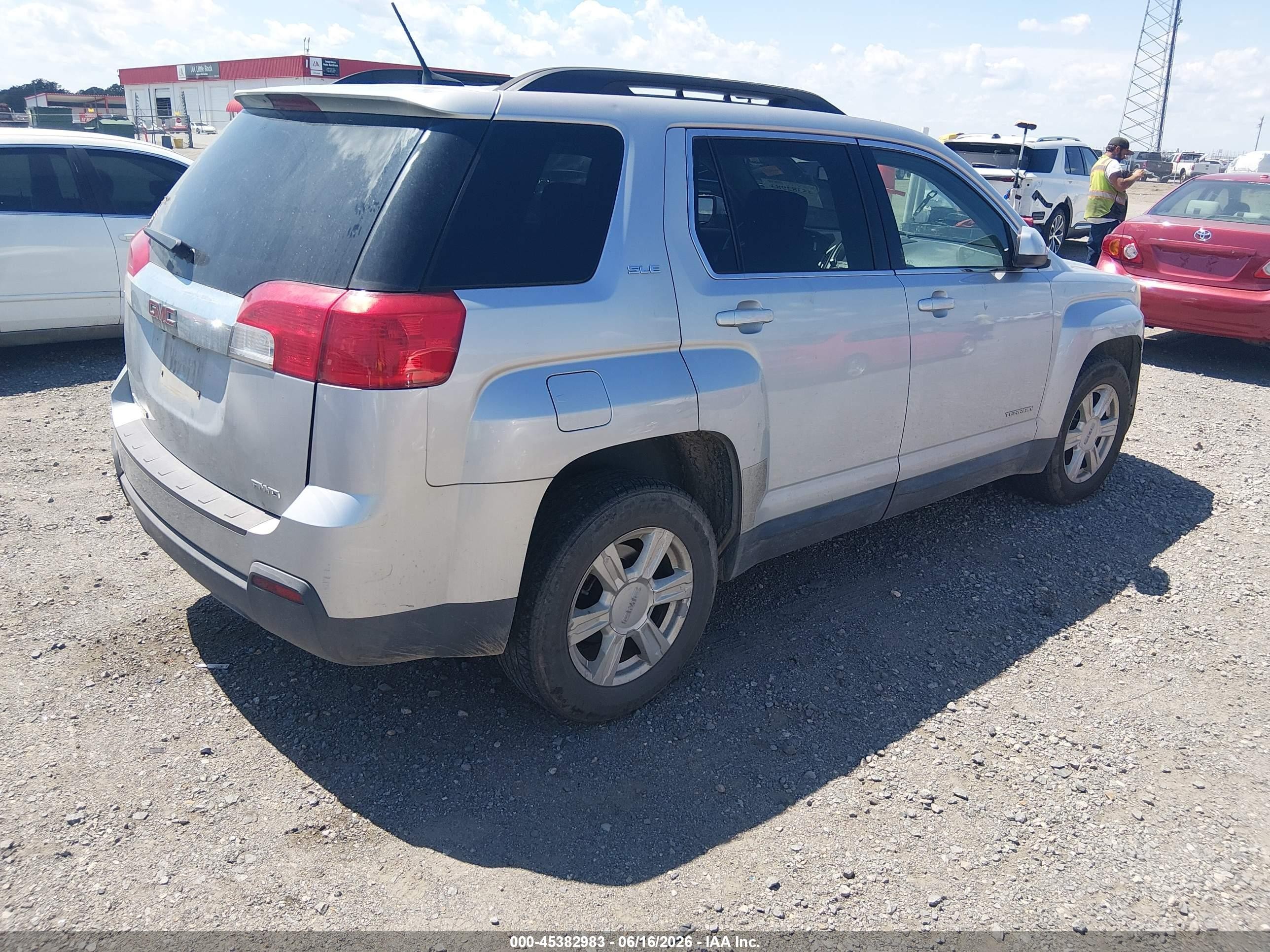 2014 Gmc Terrain Sle-2 Silver vin: 2GKFLWEK6E6266575