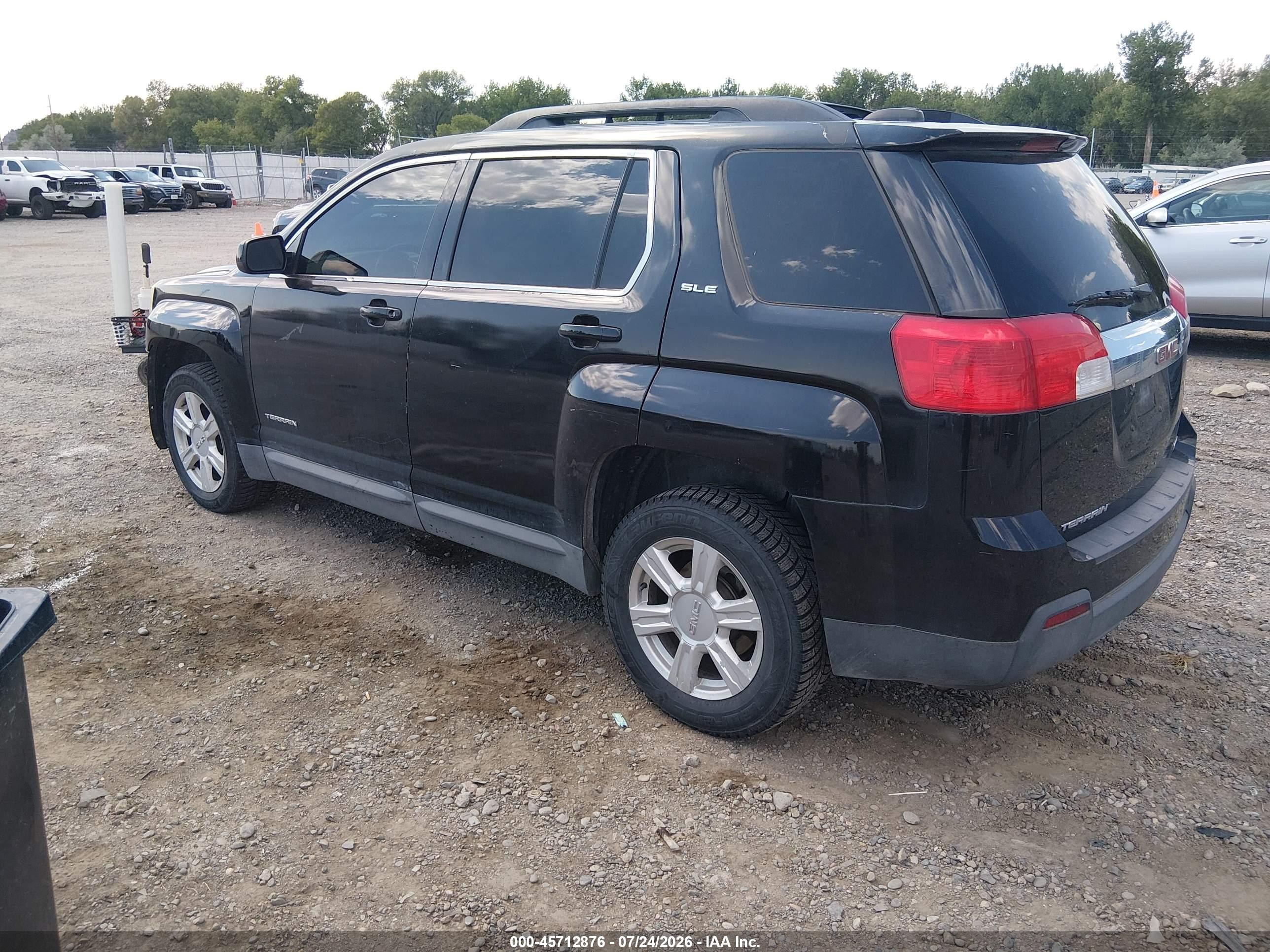 2015 Gmc Terrain Sle-2 Black vin: 2GKFLWEK6F6113647