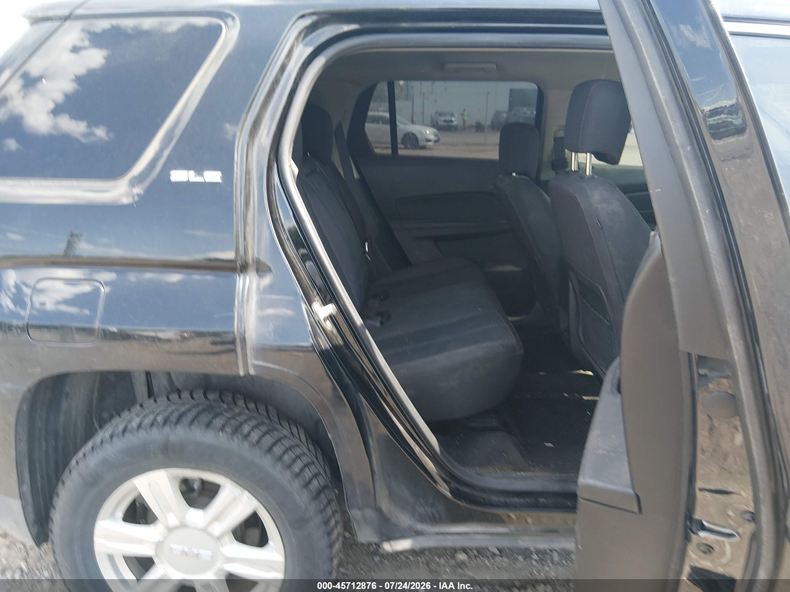 2015 Gmc Terrain Sle-2 Black vin: 2GKFLWEK6F6113647