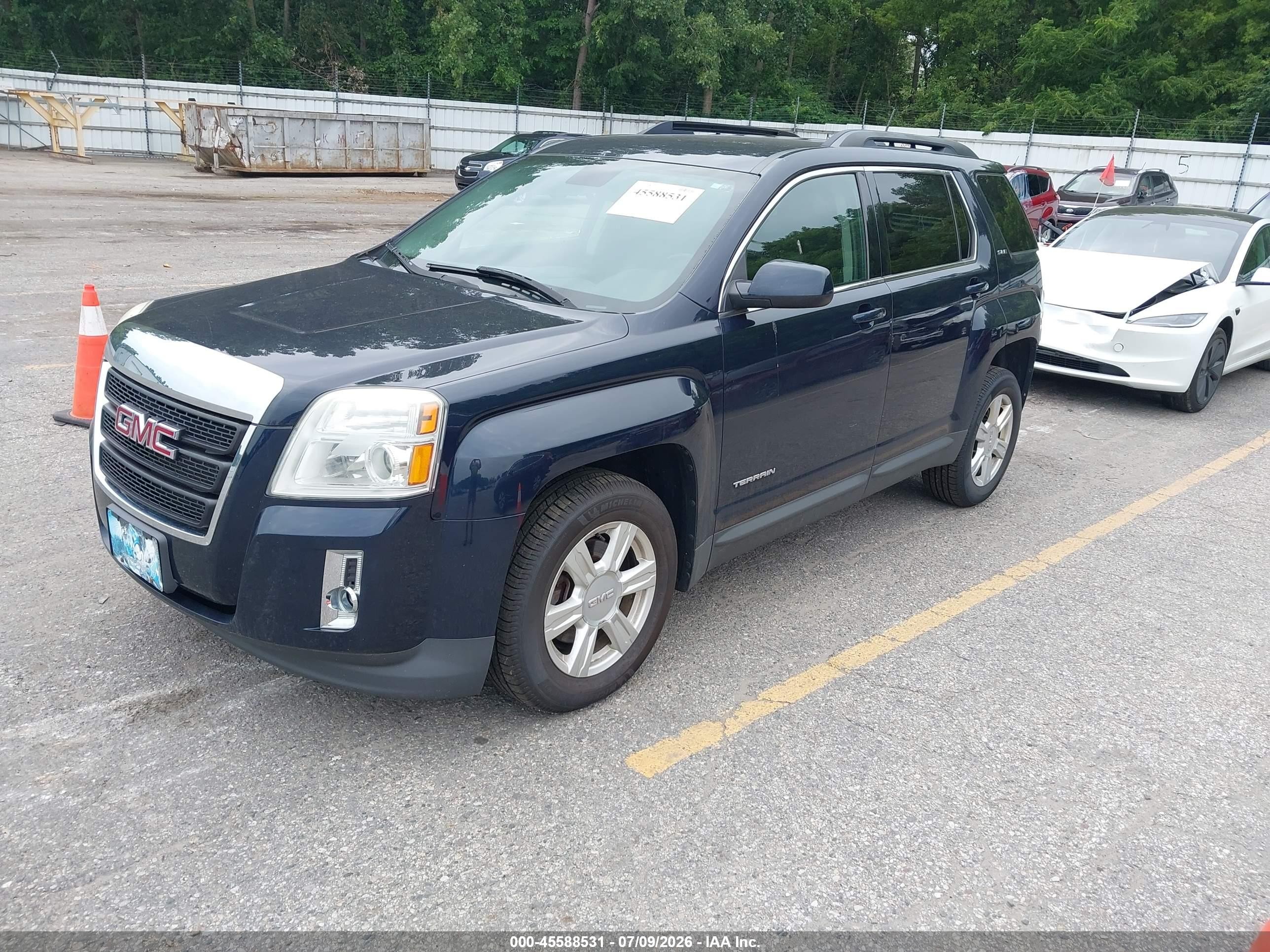 2015 Gmc Terrain Sle-2 Dark Blue vin: 2GKFLWEK6F6201226