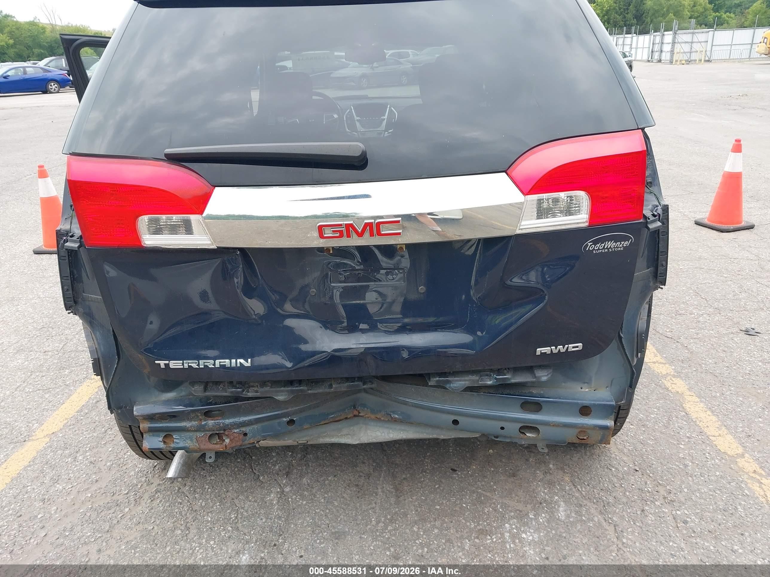 2015 Gmc Terrain Sle-2 Dark Blue vin: 2GKFLWEK6F6201226
