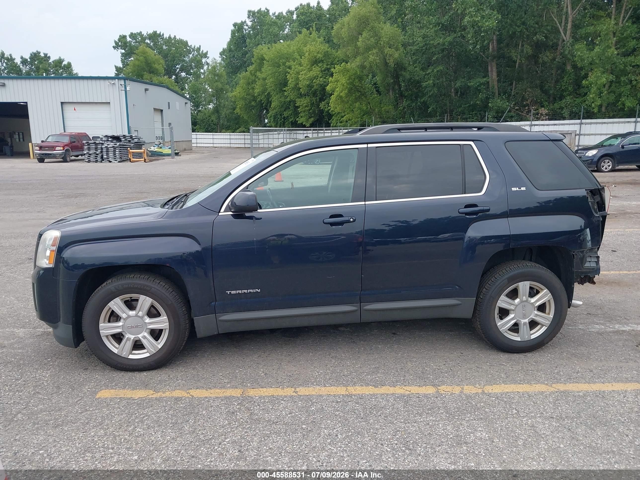 2015 Gmc Terrain Sle-2 Dark Blue vin: 2GKFLWEK6F6201226