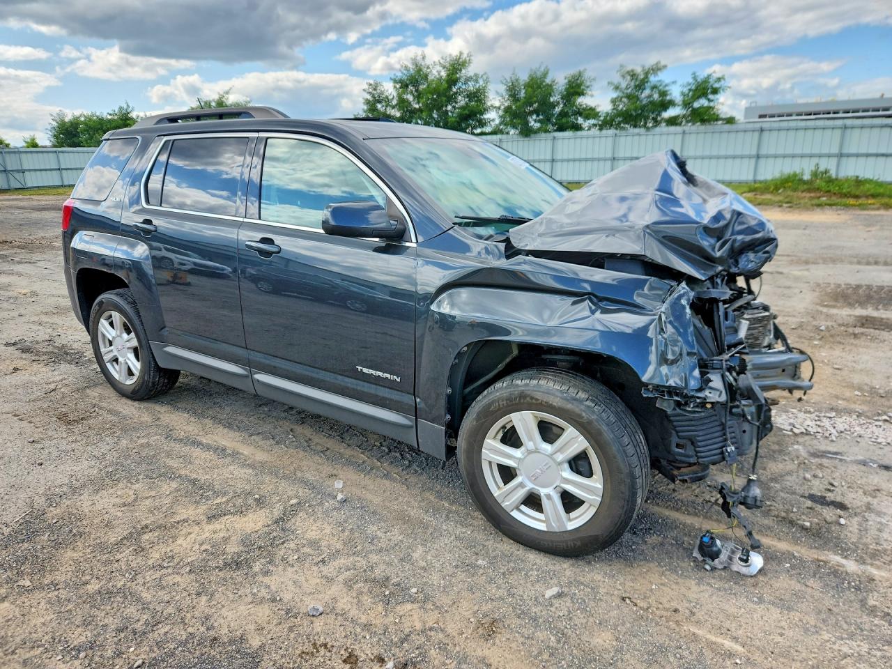2014 Gmc Terrain Sle Gray vin: 2GKFLWEK7E6153668